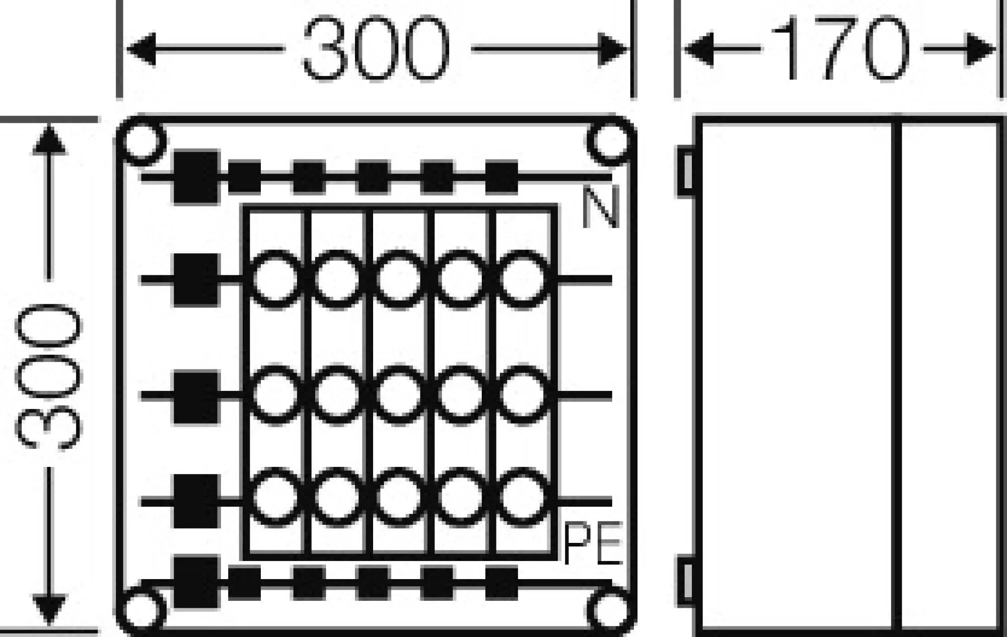 Hensel 2000721 Mi-Sicherungsgehäuse, 5x3x63A, D02, E18 auf Sammelschiene 400 A, 5polig Mi 3236 (img_003) Hensel 2000721 Mi-Sicherungsgehäuse, 5x3x63A, D02, E18 auf Sammelschiene 400 A, 5polig Mi 3236 (img_003)