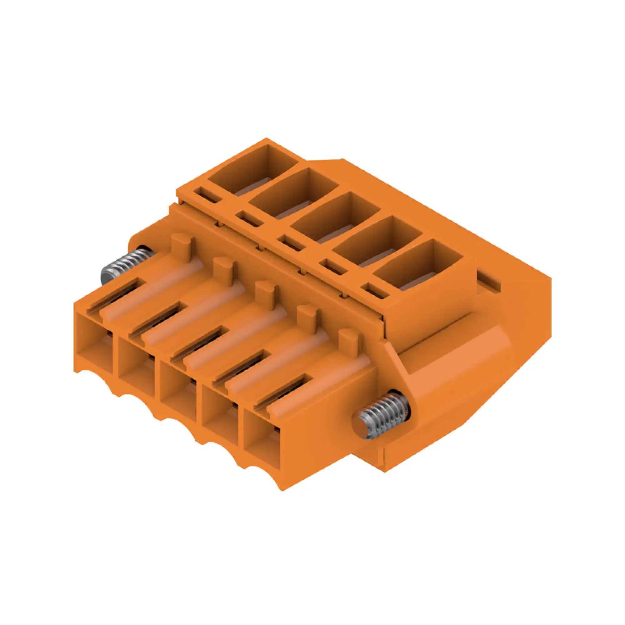 Weidmüller 1639040000 PCB connector (wire connection), 160 V, 12 A, Pitch in mm: 3.50, 1.5 mm², Number of poles: 5, Clamping yoke connection, Box (img_001)