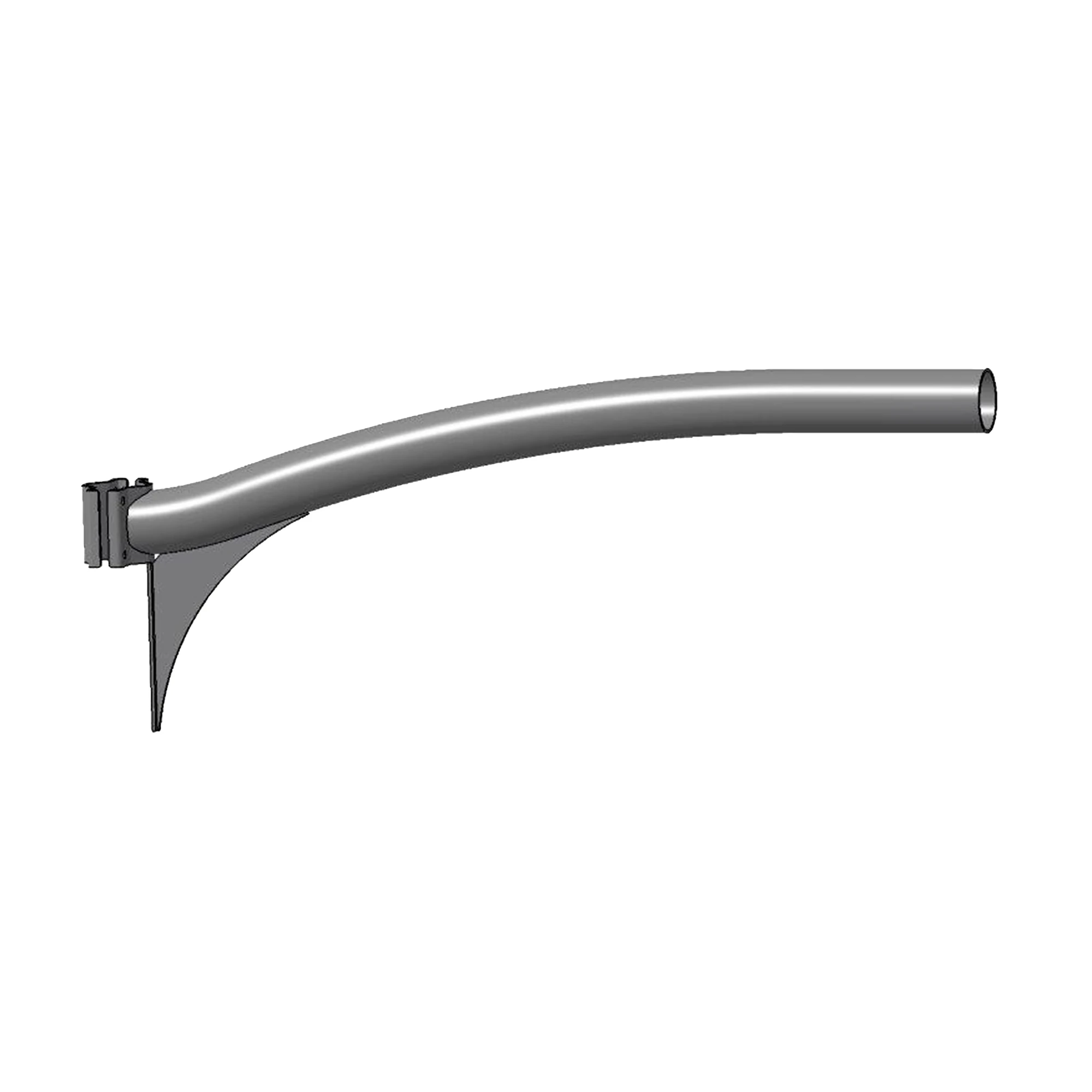 GEWISS GW87586 STREET [O3] - LONG BRACKET 1 M - GRAPHITE GREY (img_001)