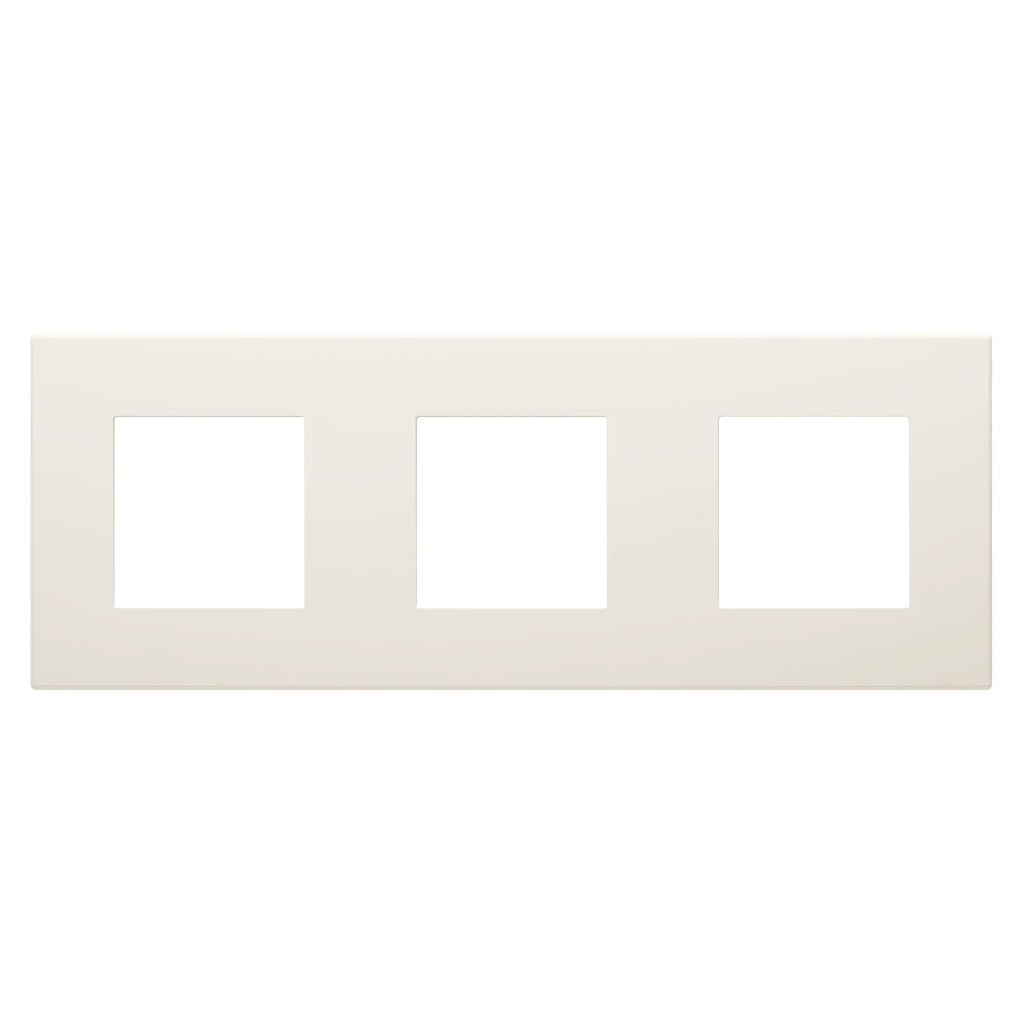 GEWISS GW35903AY DAHLIA PLATE - IN TECHNOPOLYMER - 3 GANG HORIZONTAL/VERTICAL - IVORY (img_001)