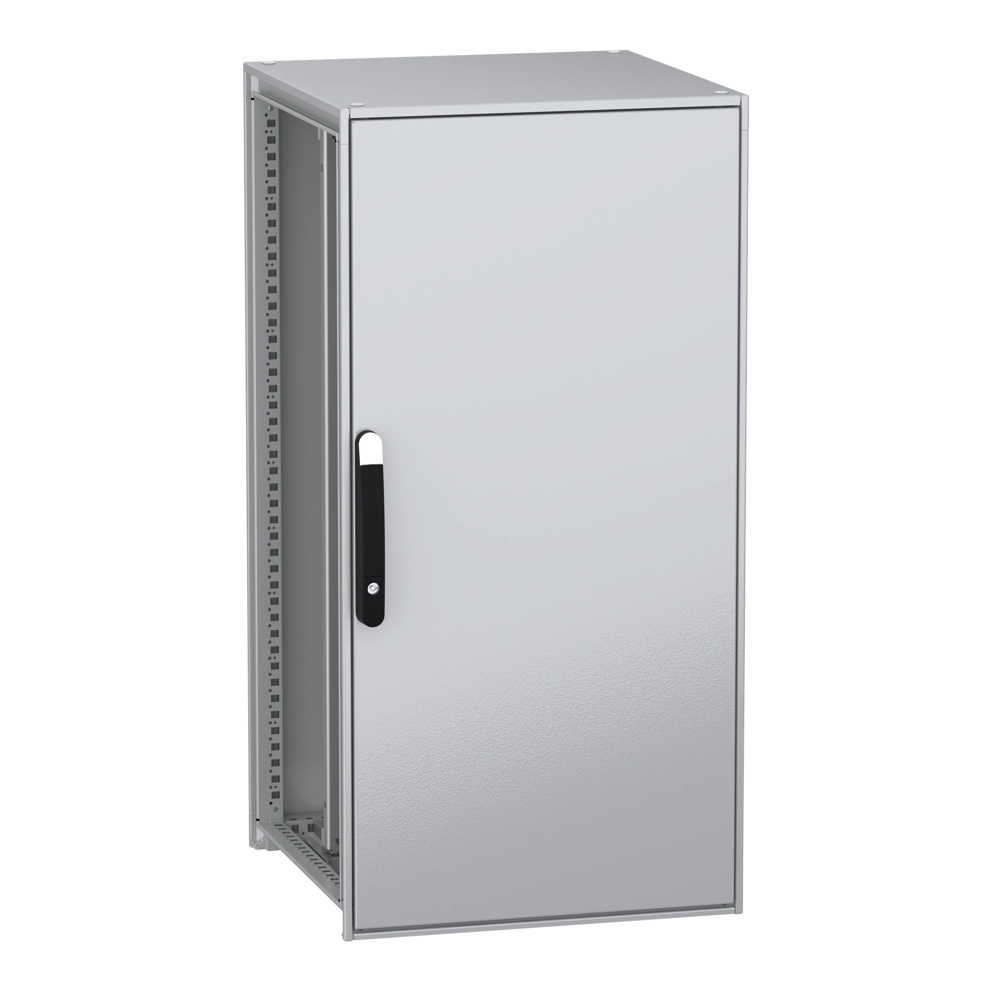 Schneider Electric NSYSFN12660P Floor-standing enclosure, electrical, PanelSeT SFN, made of decarbonized steel, with mounting plate, assembled, 1200x600x600mm, IP55 (img_001)