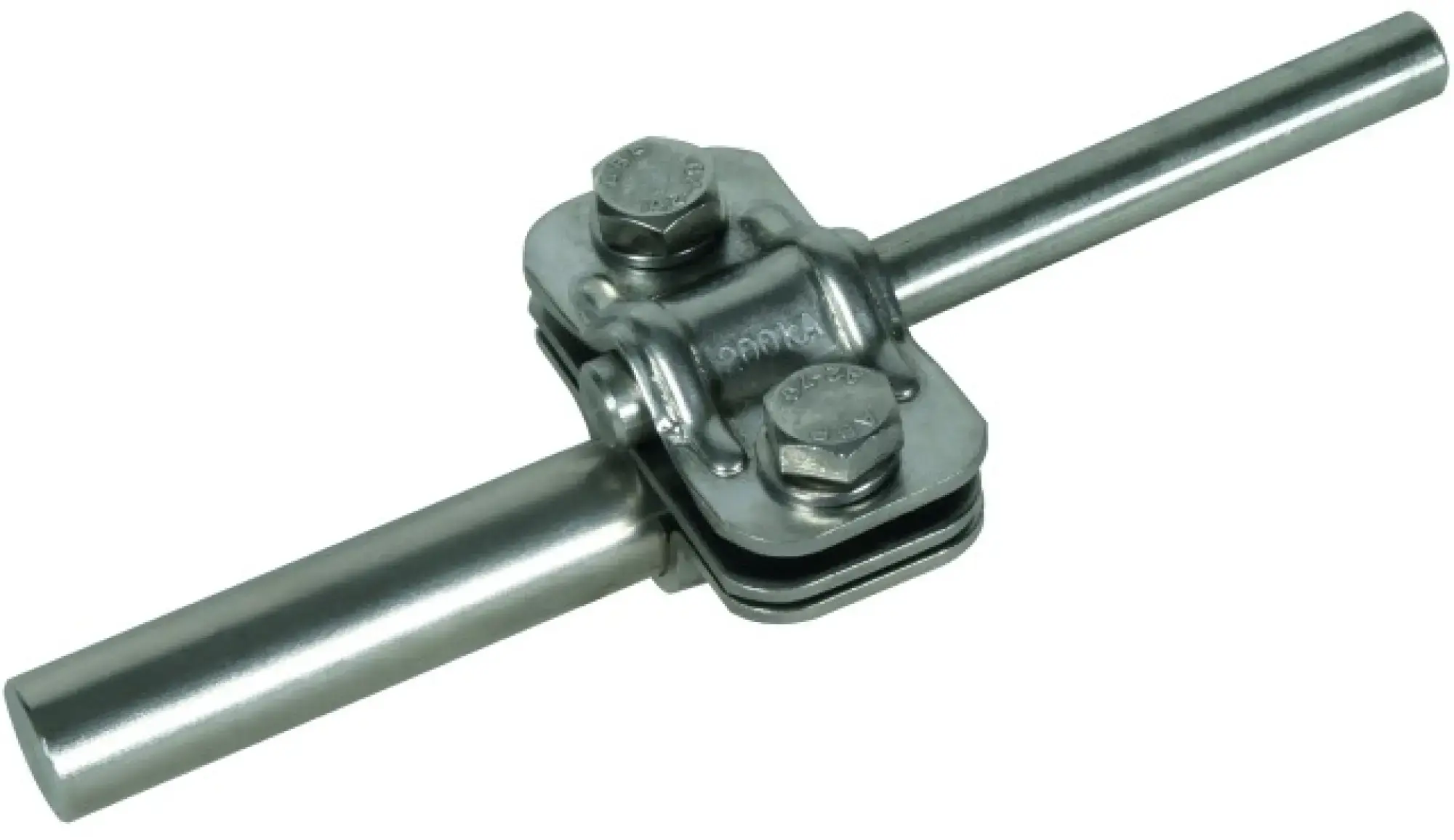 Dehn 459219 UNI disconnecting clamp StSt 200 kA f. Rd 8-10/16mm w. intermediate plate (img_001)