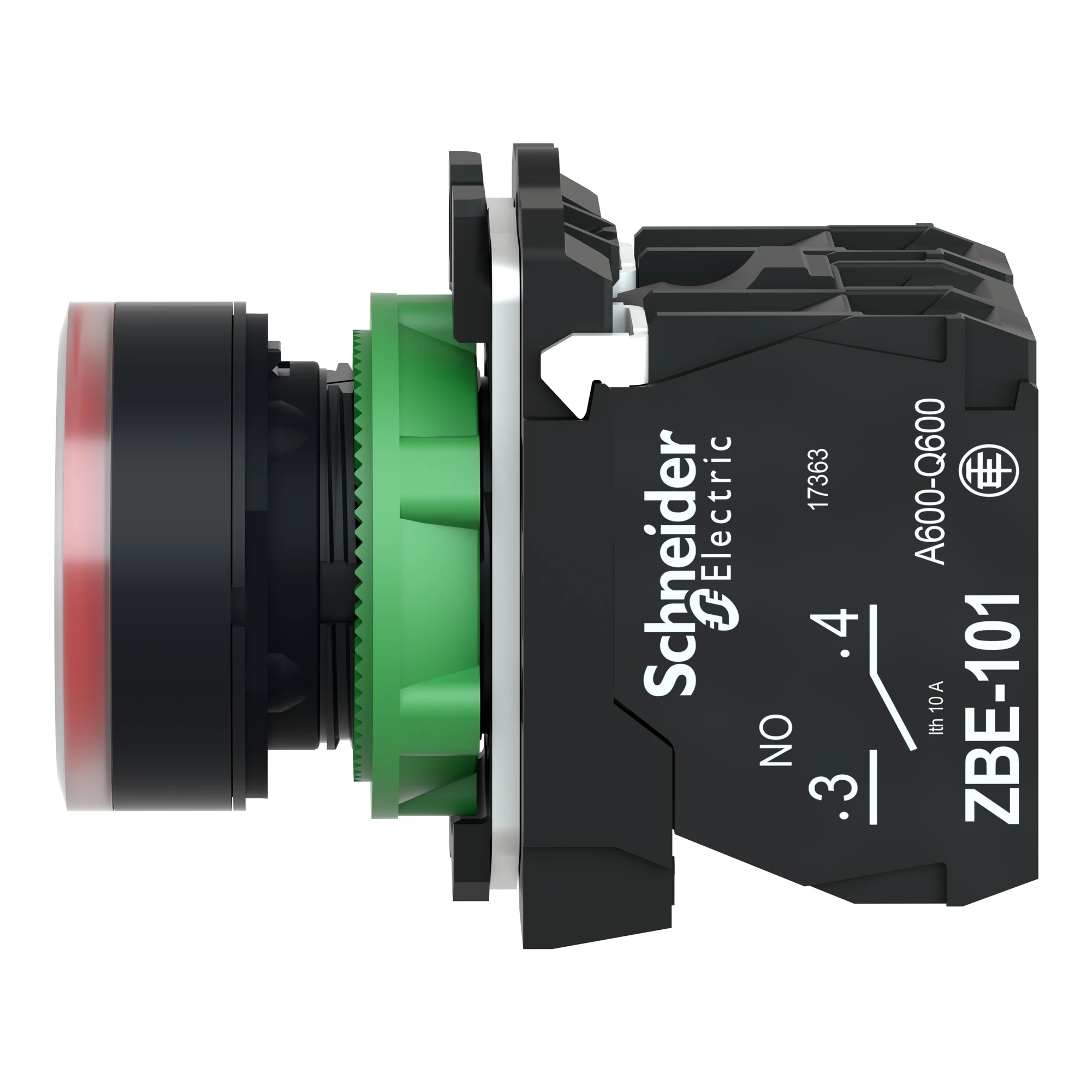 Schneider Electric XB5AW3465 Illuminated pushbutton, red, flat, 1NO+1NC, momentary, +BA 9s 250V 2.4W (img_006) Schneider Electric XB5AW3465 Illuminated pushbutton, red, flat, 1NO+1NC, momentary, +BA 9s 250V 2.4W (img_006)