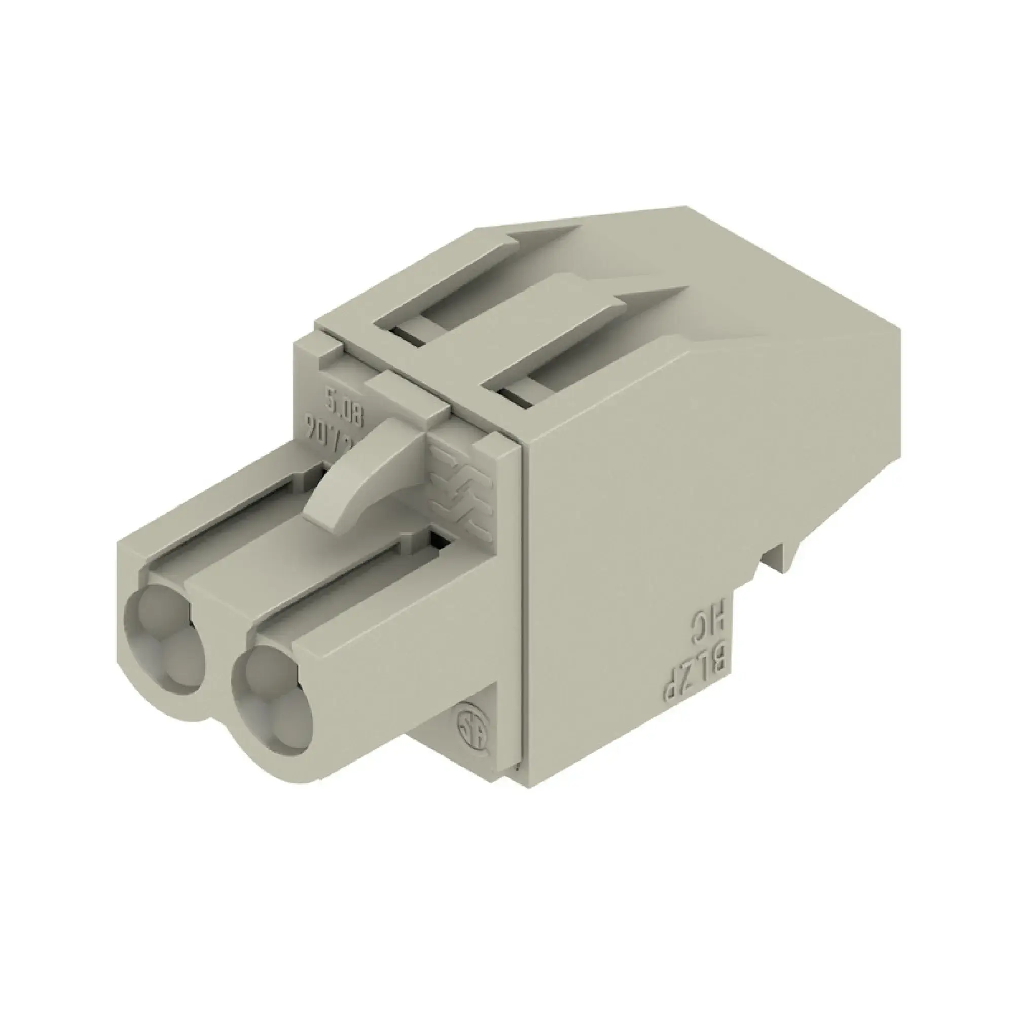 Weidmüller 1234980000 PCB connector (wire connection), 320 V, 23 A, Pitch in mm: 5.08, 4 mm², Number of poles: 2, Clamping yoke connection, Box (img_001)