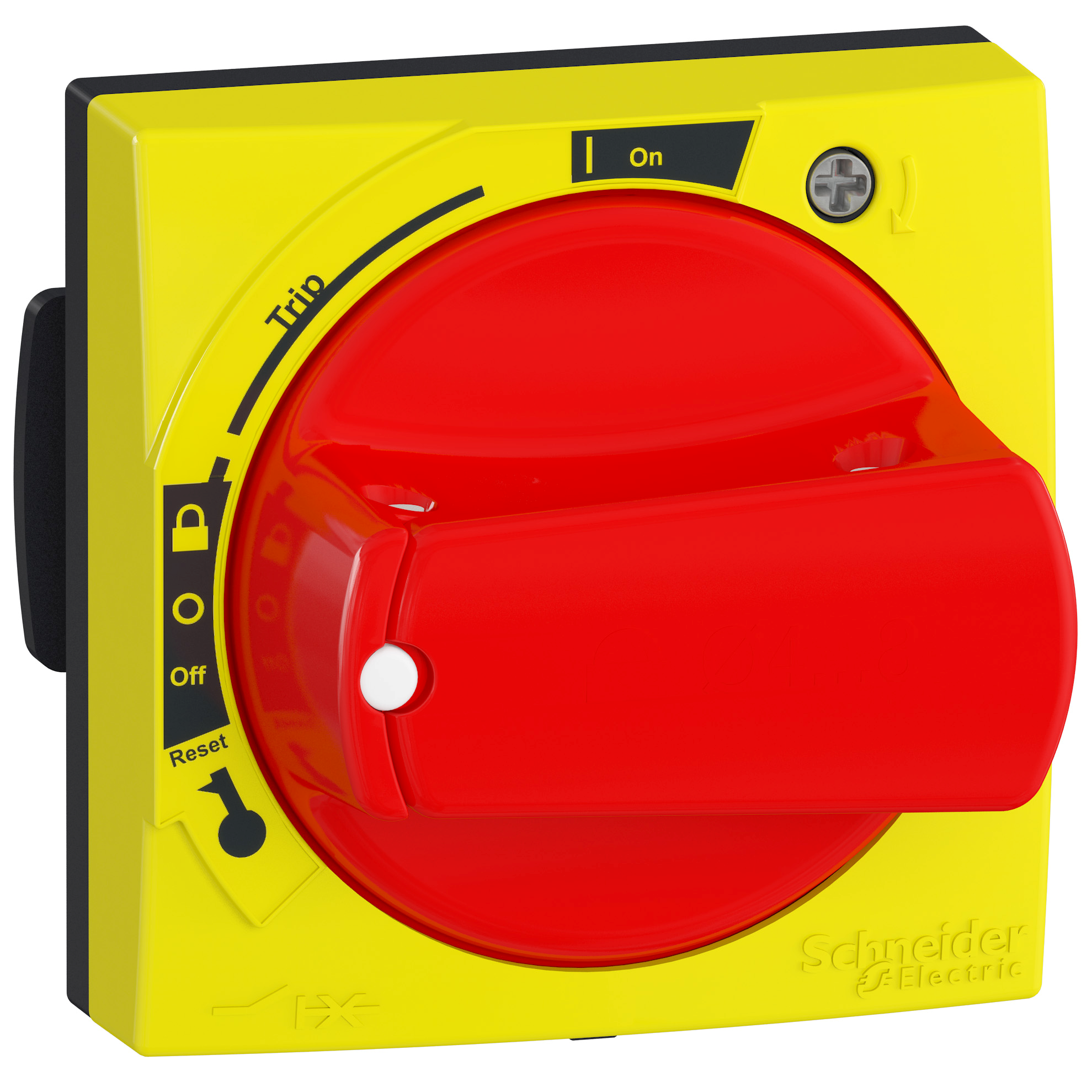 Schneider Electric Red handle with yellow trim IP65 for rotary drive for ComPact NSXm and PPB Schneider Electric Red handle with yellow trim IP65 for rotary drive for ComPact NSXm and PPB