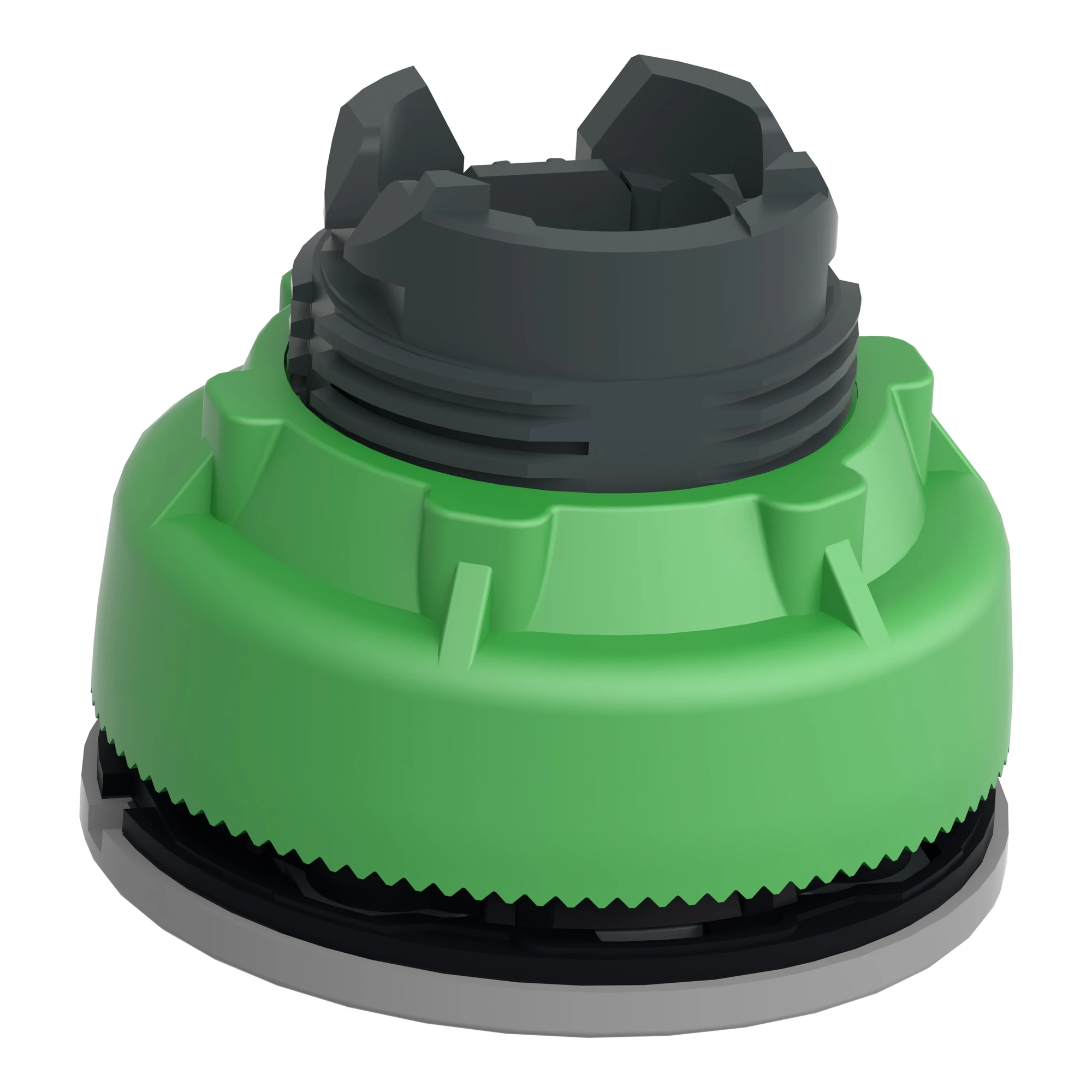 Schneider Electric ZB5FH53C0 Illuminated pushbutton, front element, Harmony XB5F, plastic, 30mm, light gray, orange, protruding, unmarked, latching (img_007)