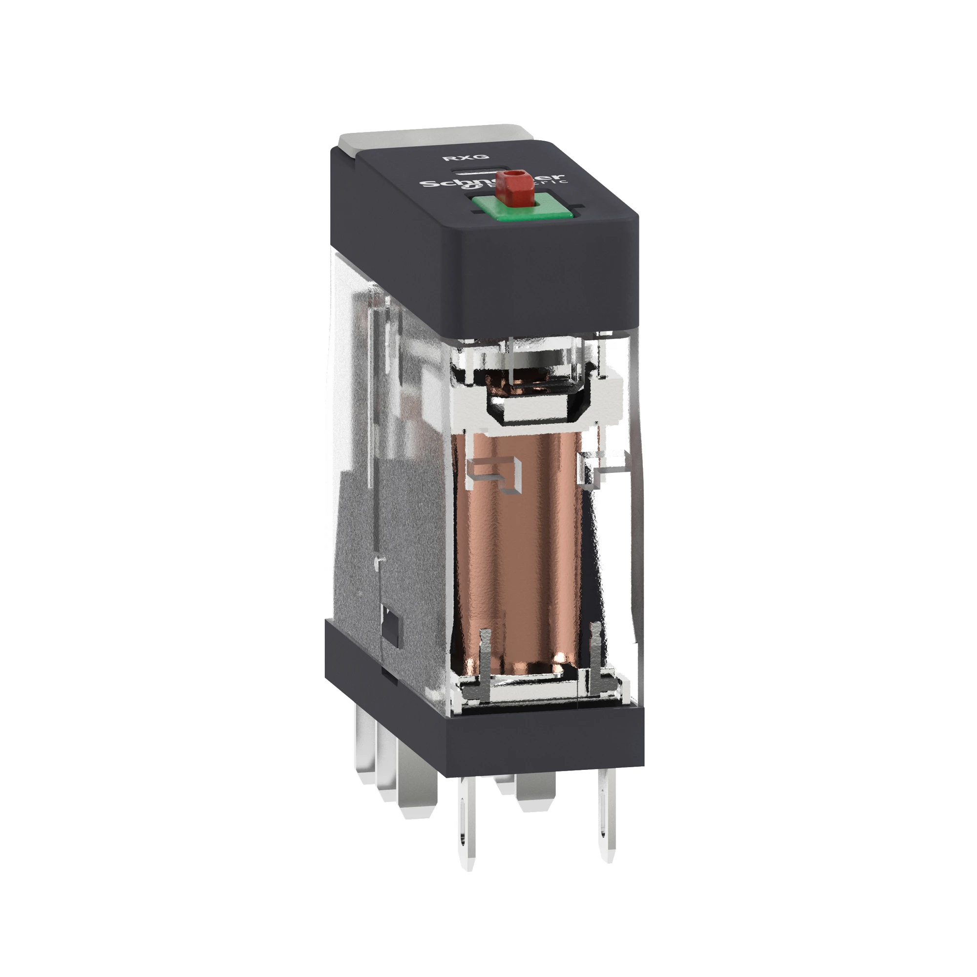 Schneider Electric RXG21B7 Plug-in Interface Relay RXG, 2 C/O, 5 A, 24 VAC, without LED, with test button (img_007) Schneider Electric RXG21B7 Plug-in Interface Relay RXG, 2 C/O, 5 A, 24 VAC, without LED, with test button (img_007)