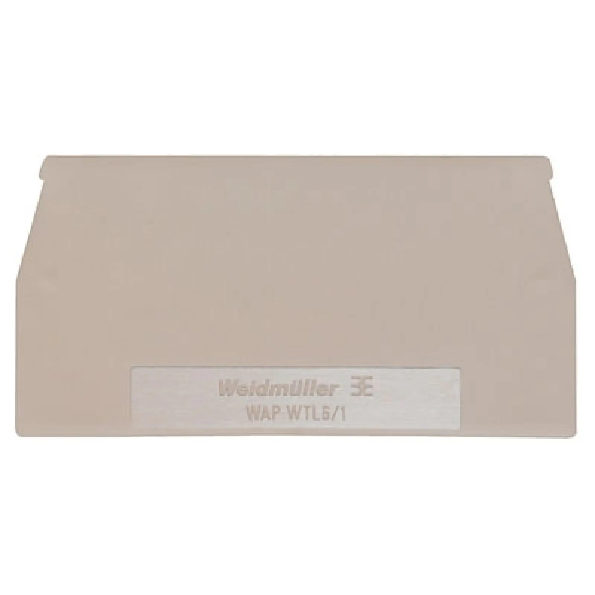 Weidmüller 1068300000 End plate (terminals), dark beige, Height: 65 mm, Width: 1.5 mm, V-0, Wemid (img_001)