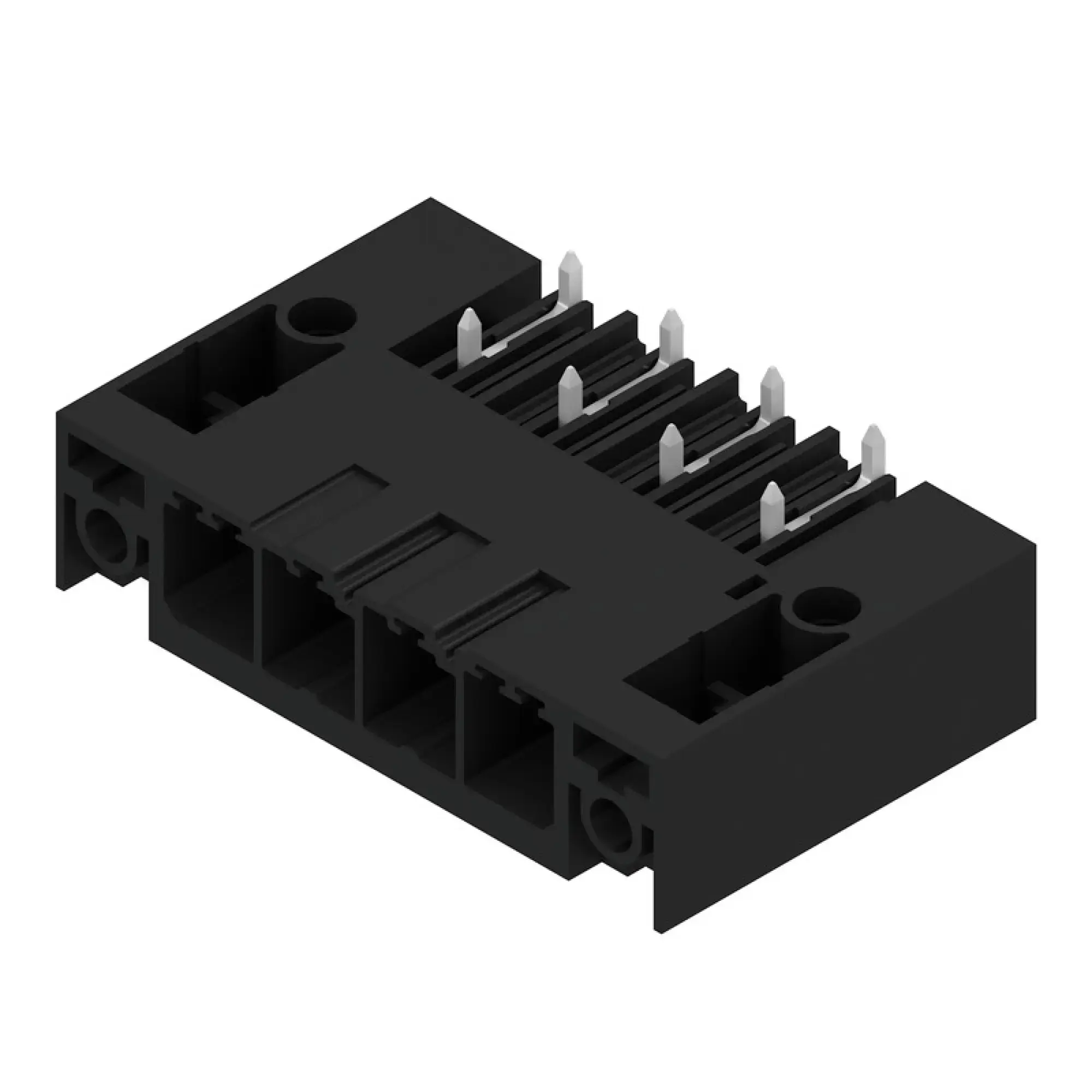 Weidmüller 2499960000 PCB connector (board connection), 630 V, 41 A, Pitch in mm: 7.62, Number of poles: 4, THT/THR solder connection, Box (img_001)