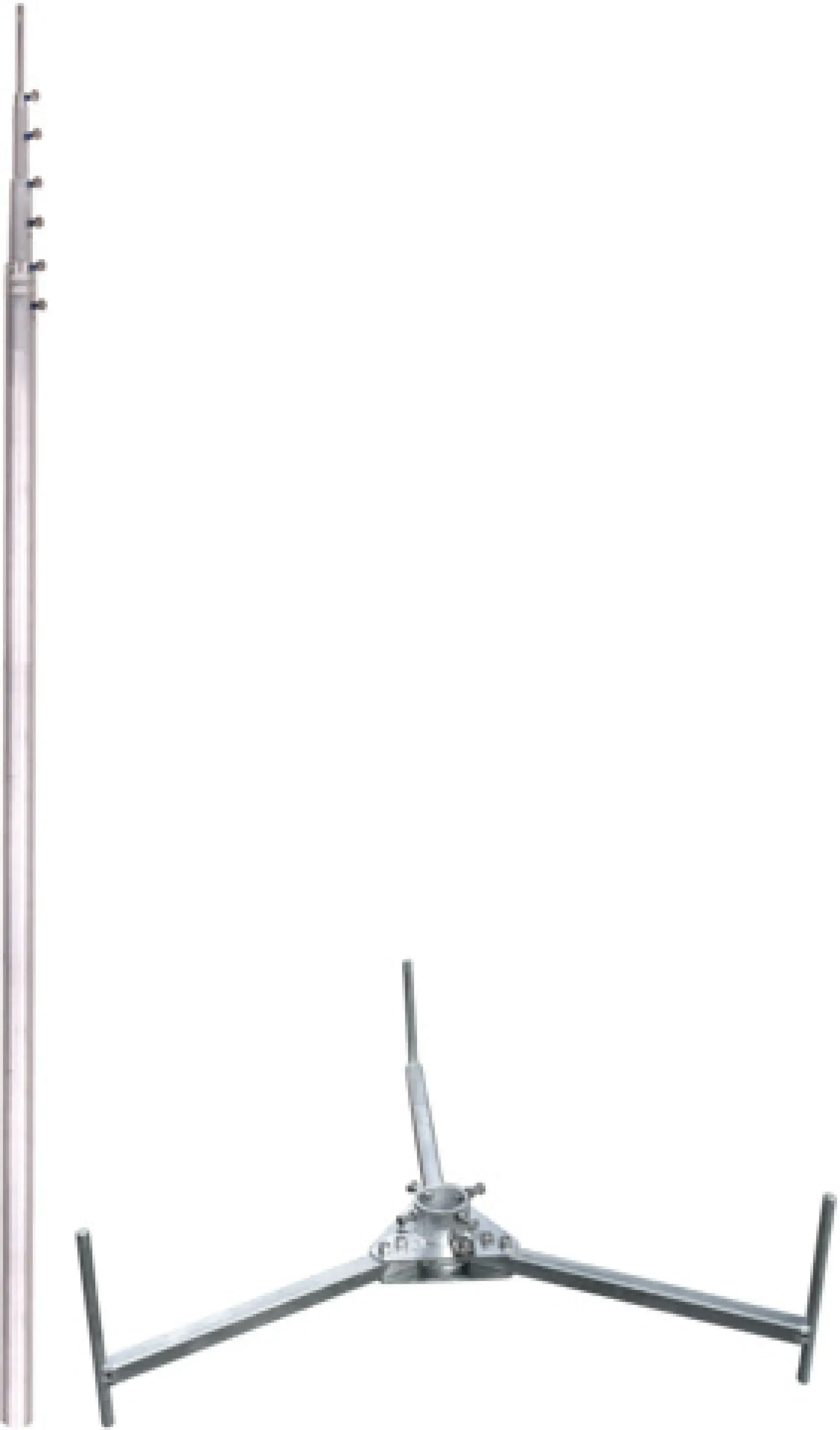 Dehn 105711 -SET- telescopic air-term. rod L5.2m Al with tripod R560mm HDG steel (St/tZn) (img_003)