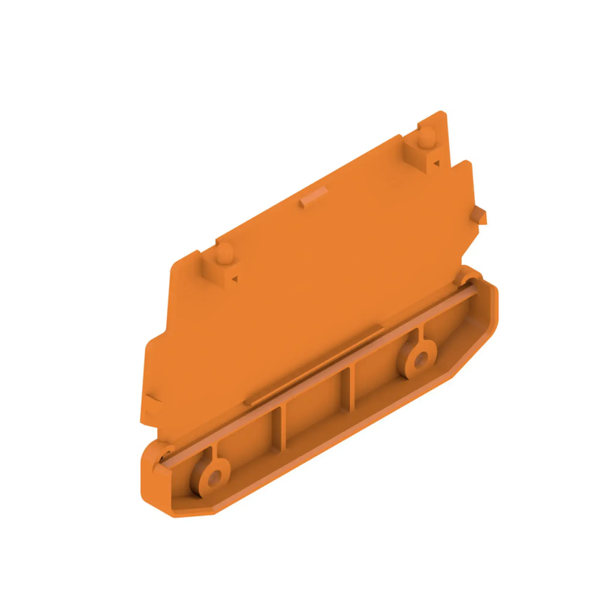 Weidmüller 1185360000 End plate (Profile housing), Width: 22 , IP20 in installed state, PA 66, orange AP 110 D OR (img_001)