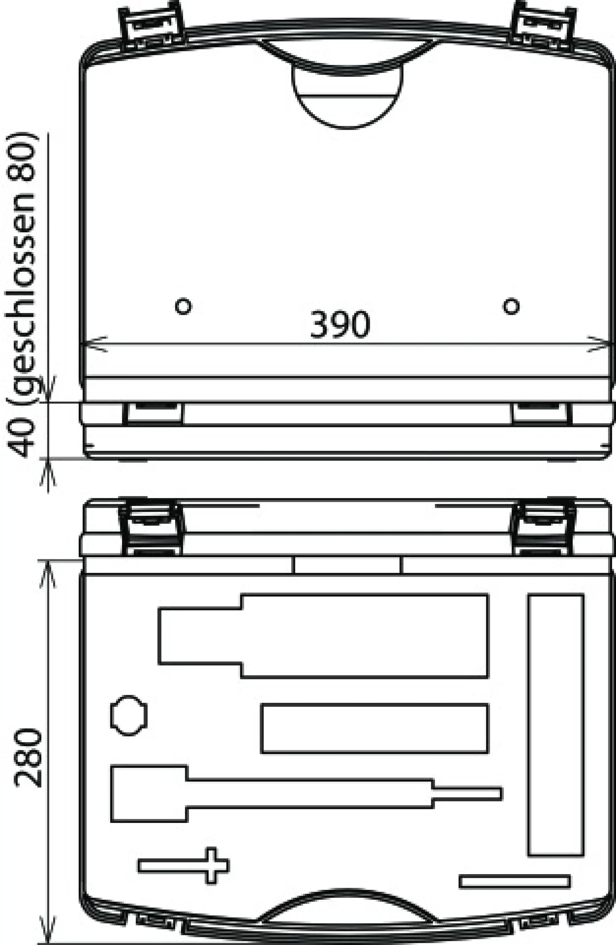 Dehn 766036 Plastic case empty 390x280x80mm for test head PHE III (img_004) Dehn 766036 Plastic case empty 390x280x80mm for test head PHE III (img_004)
