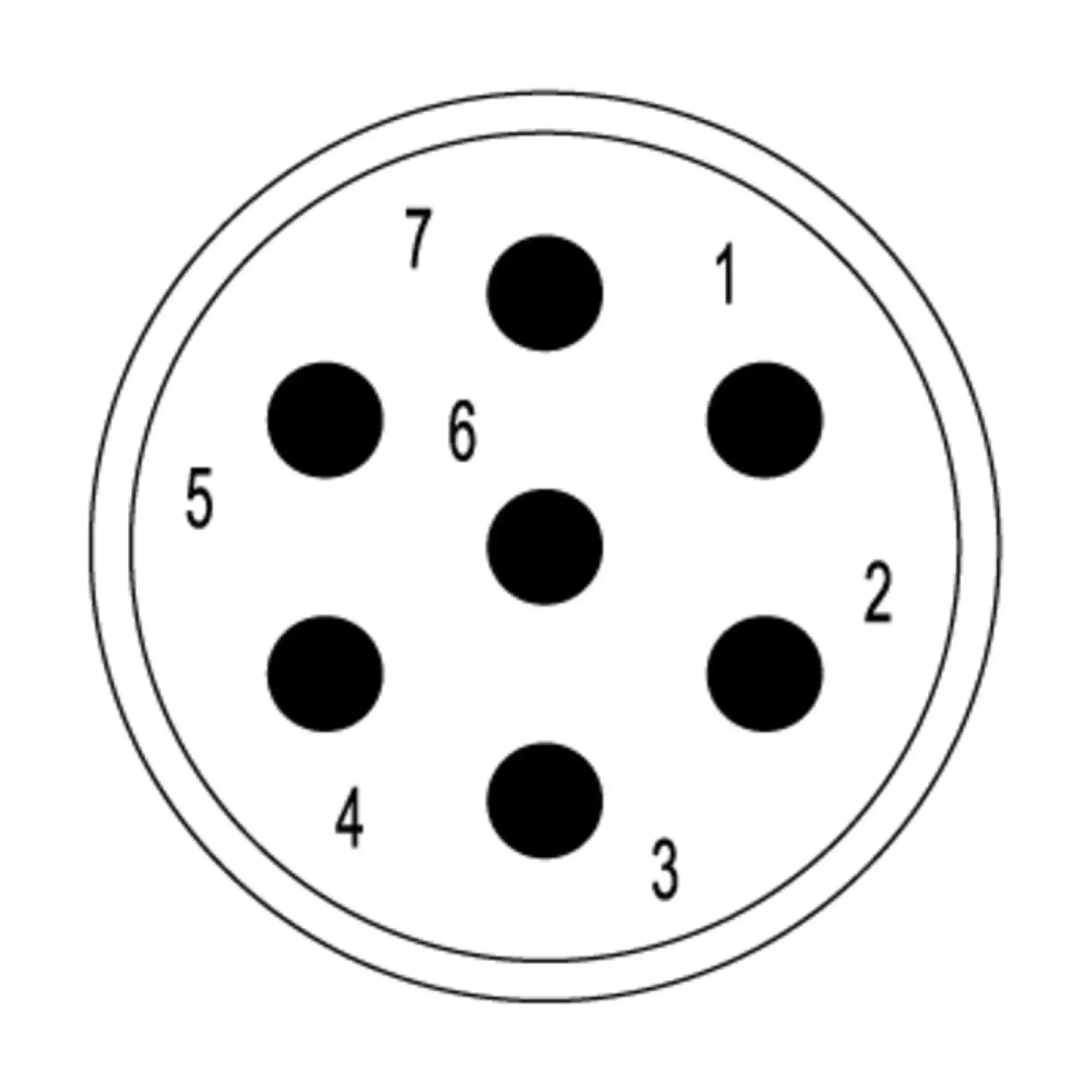Weidmüller 1170030000 contact insert (circular connector), Plug-in connector, Pin, 7-pole, Crimp connection, M23, Number of poles: 7, Coding: none (img_001) Weidmüller 1170030000 contact insert (circular connector), Plug-in connector, Pin, 7-pole, Crimp connection, M23, Number of poles: 7, Coding: none (img_001)