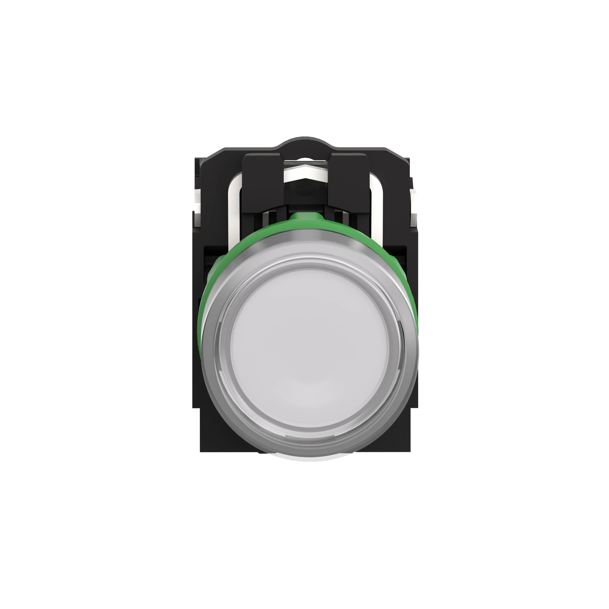 Schneider Electric XB5AW31G5C0 Illuminated Push Button, Harmony XB5, Plastic, Light Grey, White, 22mm, Universal LED, Smooth Dome, 1NO + 1NC, 110-120V AC (img_004)
