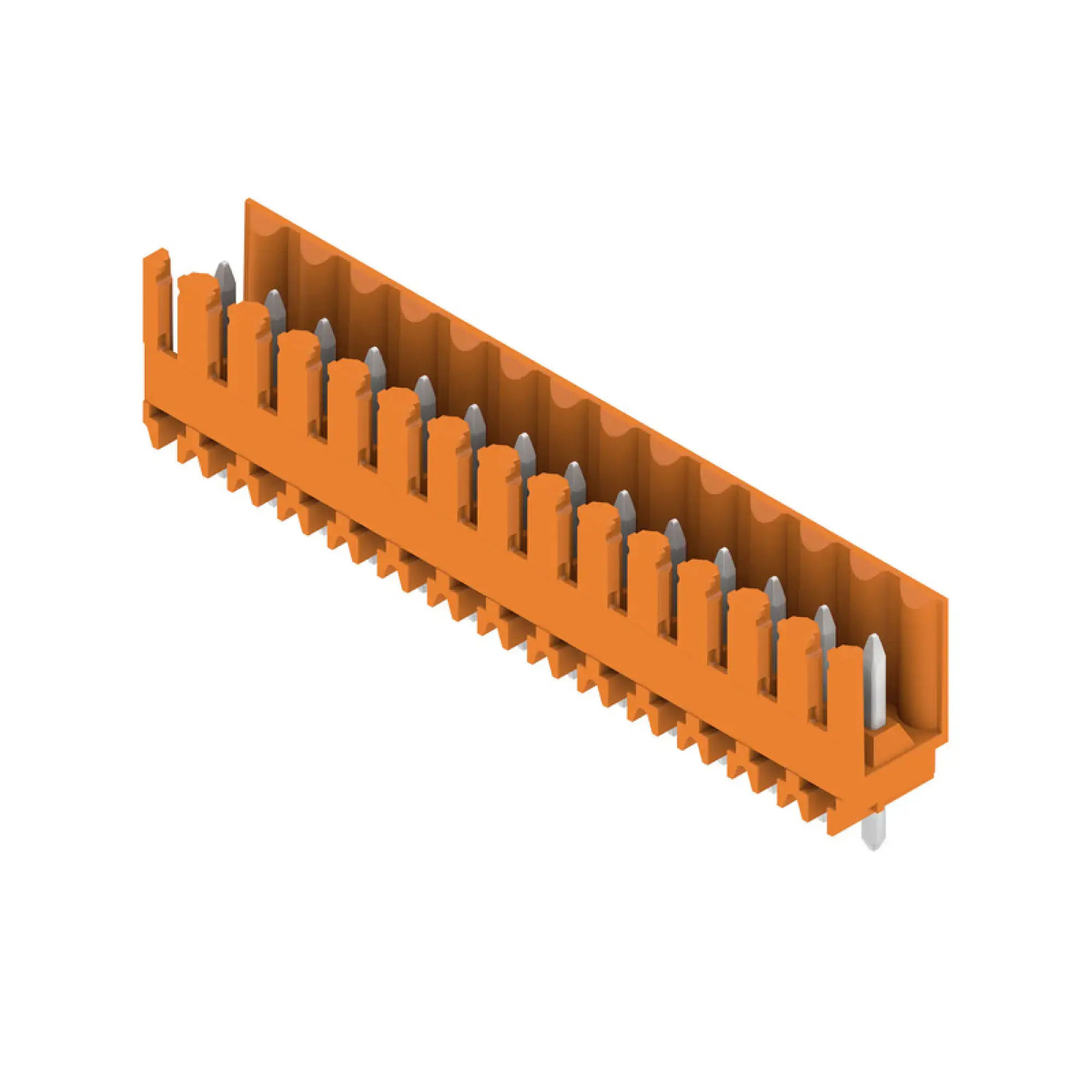 Weidmüller 1604890000 PCB connector (board connection), 160 V, 17 A, Pitch in mm: 3.50, Number of poles: 14, THT solder connection, Box (img_001)