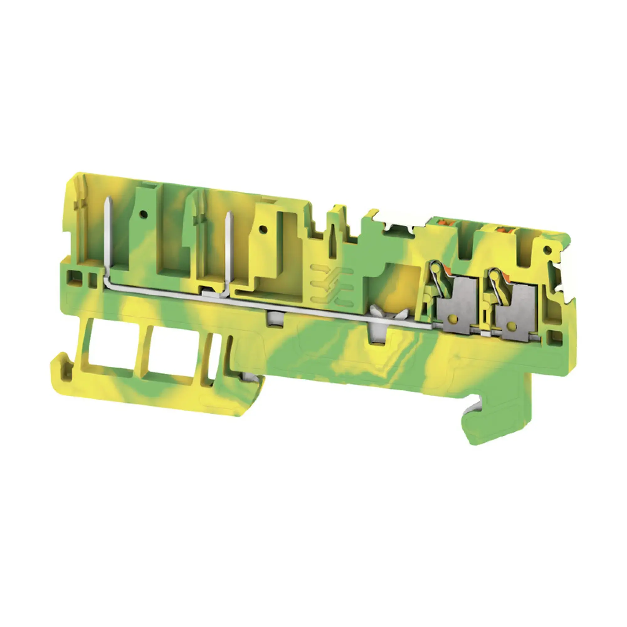 Weidmüller 2675760000 Pluggable terminal, PUSH IN, Green/yellow, 1.5, 1.5 mm², 17.5 A, Number of connections: 4, Number of levels: 1, TS 35, V-0, Wemid (img_001) Weidmüller 2675760000 Pluggable terminal, PUSH IN, Green/yellow, 1.5, 1.5 mm², 17.5 A, Number of connections: 4, Number of levels: 1, TS 35, V-0, Wemid (img_001)