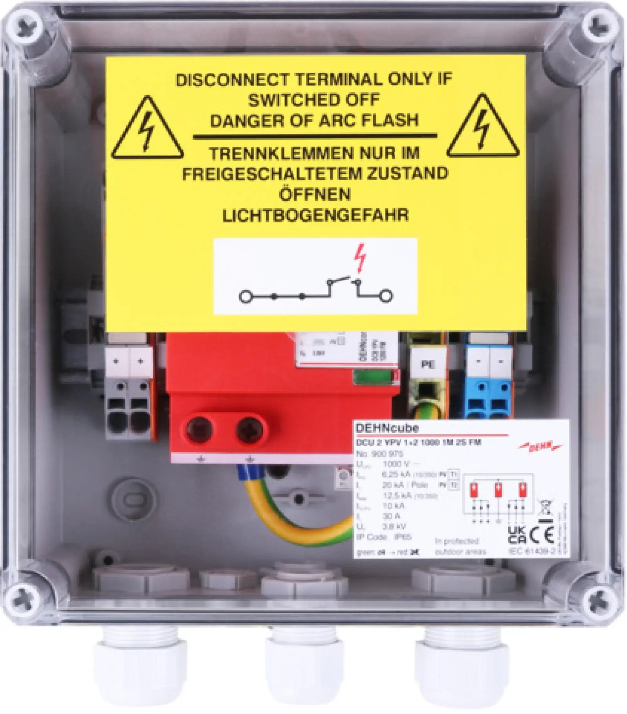 Dehn 900975 GJB in IP65 enclosure for PV systems 1 MPPT and 2 strings at 1000V DC (img_003) Dehn 900975 GJB in IP65 enclosure for PV systems 1 MPPT and 2 strings at 1000V DC (img_003)