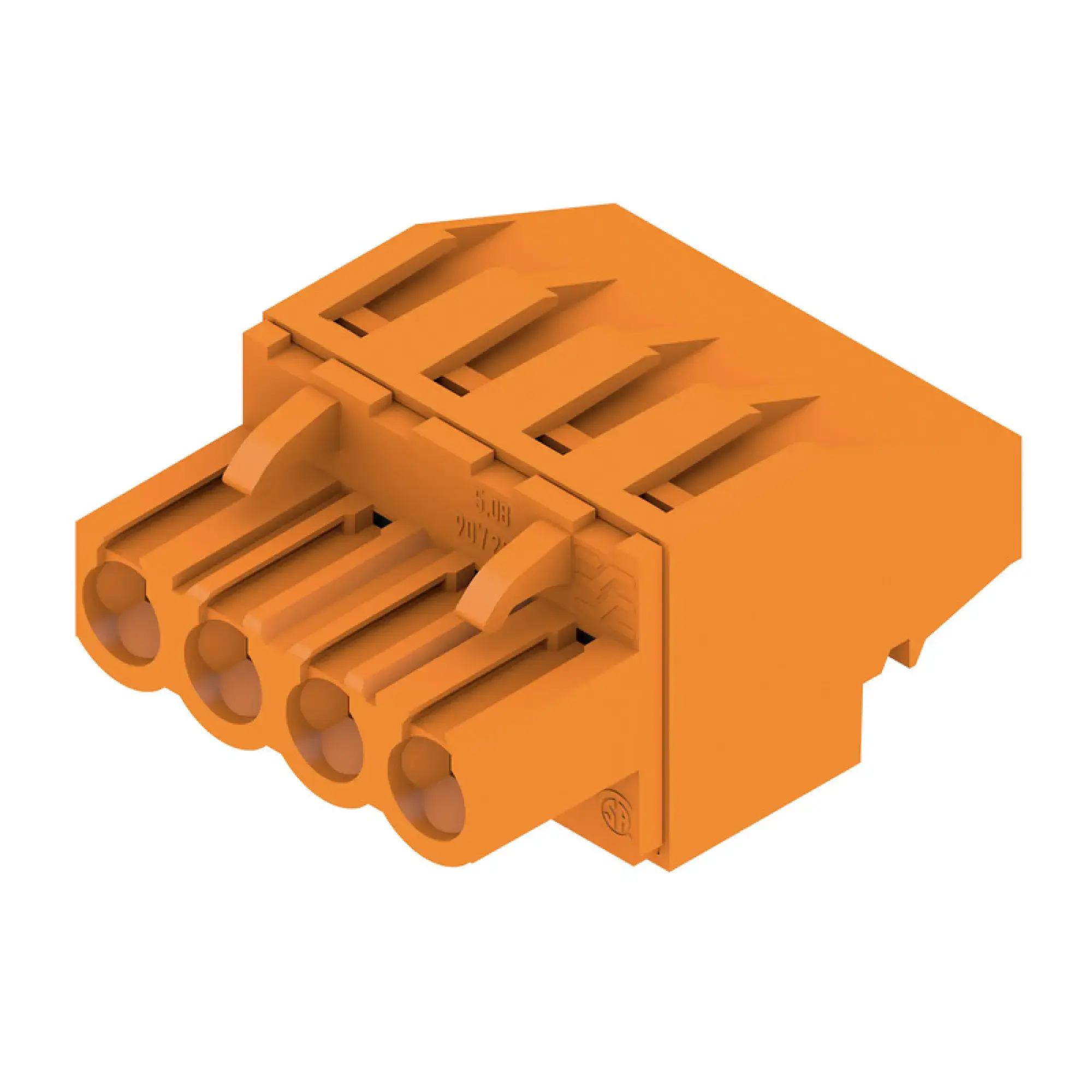 Weidmüller 1948810000 PCB connector (wire connection), 320 V, 23 A, Pitch in mm: 5.08, 4 mm², Number of poles: 4, Clamping yoke connection, Box (img_001)