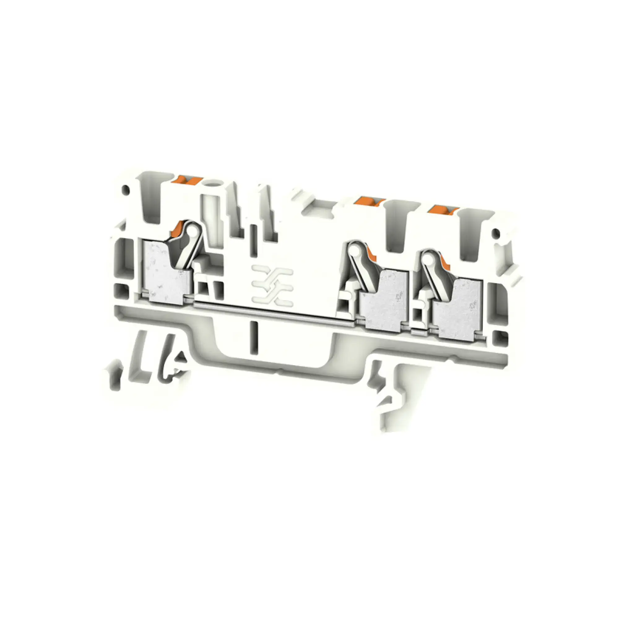 Weidmüller 1521890000 Feed-through terminal block, PUSH IN, white, 2.5 mm², 24 A, 800 V, Number of connections: 3 (img_001) Weidmüller 1521890000 Feed-through terminal block, PUSH IN, white, 2.5 mm², 24 A, 800 V, Number of connections: 3 (img_001)