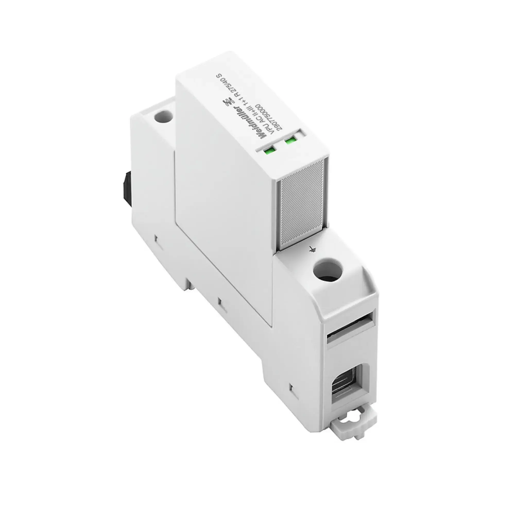 Weidmüller 2907750000 Surge voltage arrester (power supply systems), with remote contact, Type II, Type III, Low voltage network: TN-S, TT, AC, 230 V (img_001) Weidmüller 2907750000 Surge voltage arrester (power supply systems), with remote contact, Type II, Type III, Low voltage network: TN-S, TT, AC, 230 V (img_001)