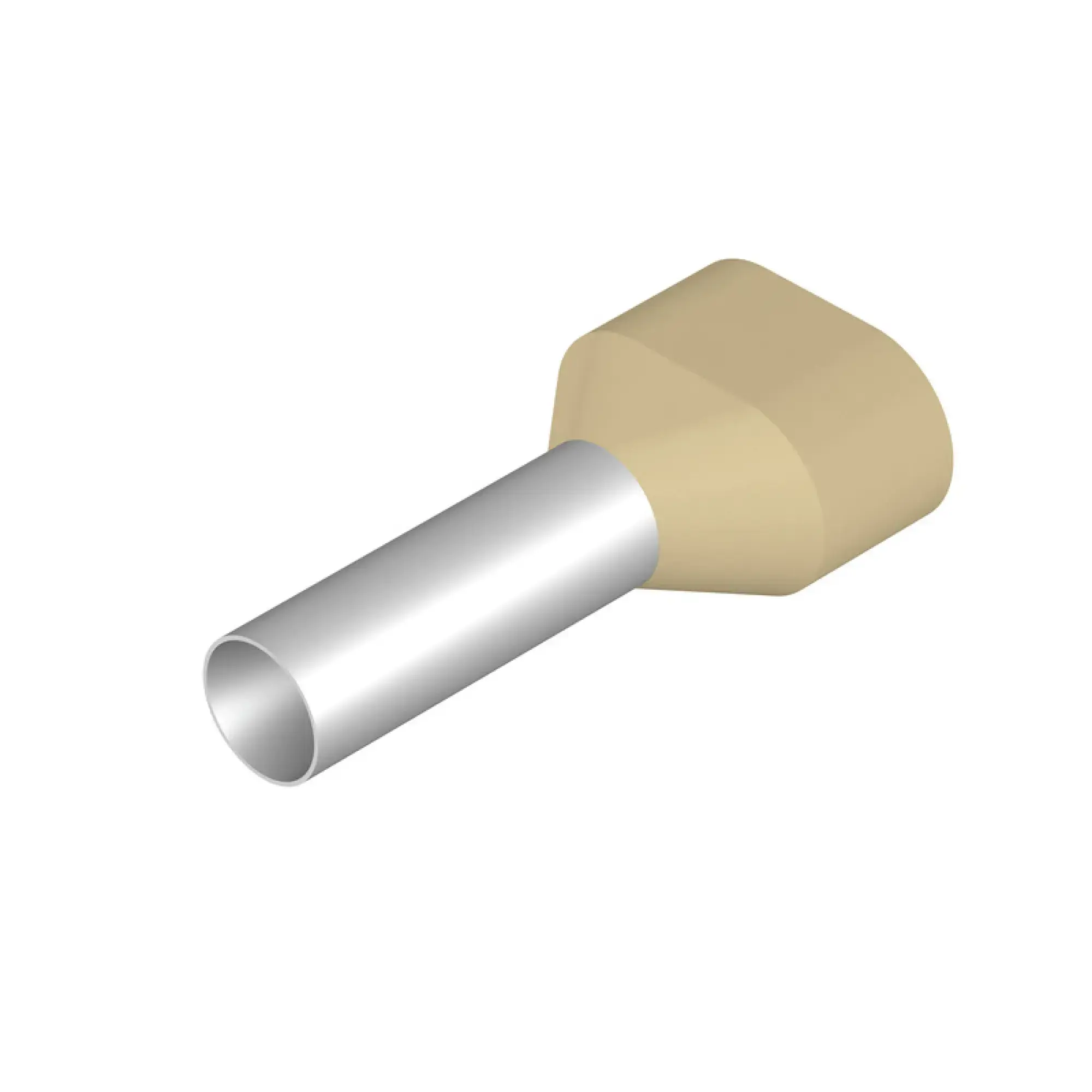 Weidmüller 9037350000 Wire end ferrule, Twin wire-end ferrule, 10 mm², Stripping length: 23 mm, Ivory (img_001) Weidmüller 9037350000 Wire end ferrule, Twin wire-end ferrule, 10 mm², Stripping length: 23 mm, Ivory (img_001)