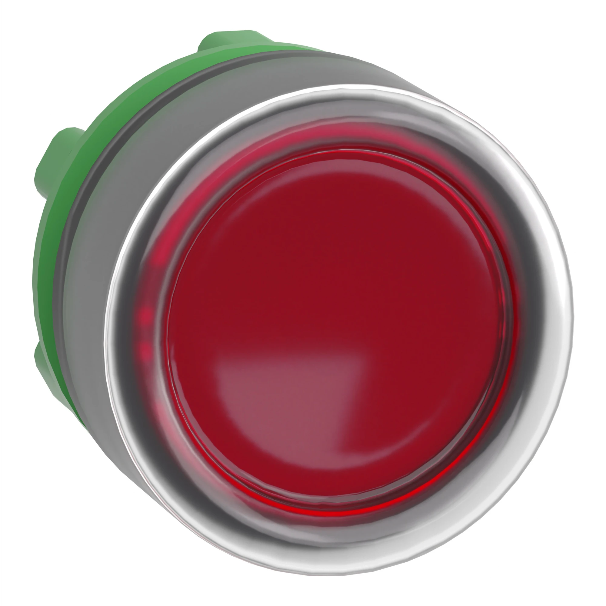 Schneider Electric ZB5AW543 Illuminated push-button, front element, Harmony XB5, plastic, 22mm, red, for universal LED, with protective cap (img_001)