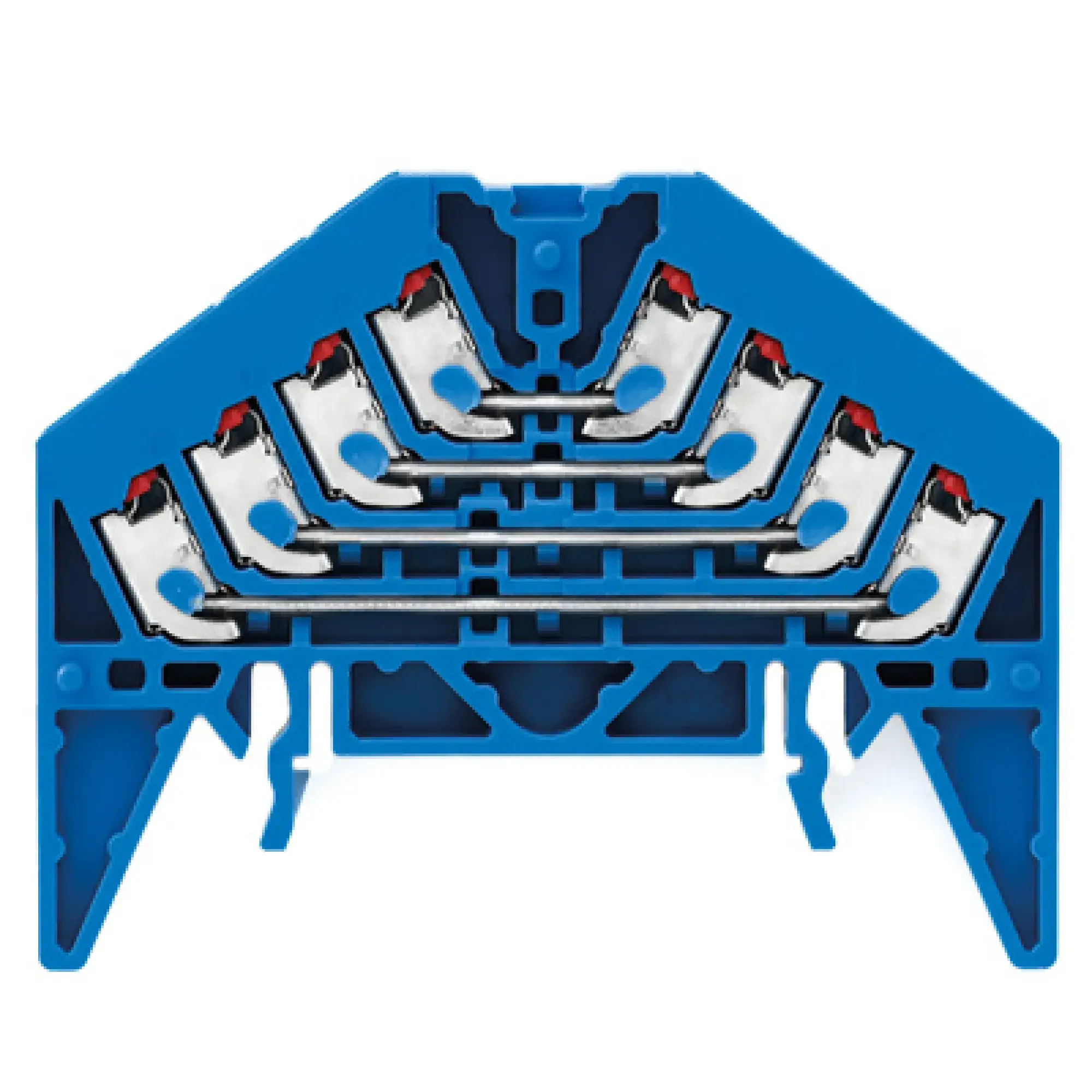 Weidmüller 1267890000 Patch distributor terminal, PUSH IN, blue, 1.5 mm², 10 A, 250 V, Number of connections: 16, Number of levels: 4, TS 35 x 15, V-0, Polycarbonate (img_001) Weidmüller 1267890000 Patch distributor terminal, PUSH IN, blue, 1.5 mm², 10 A, 250 V, Number of connections: 16, Number of levels: 4, TS 35 x 15, V-0, Polycarbonate (img_001)