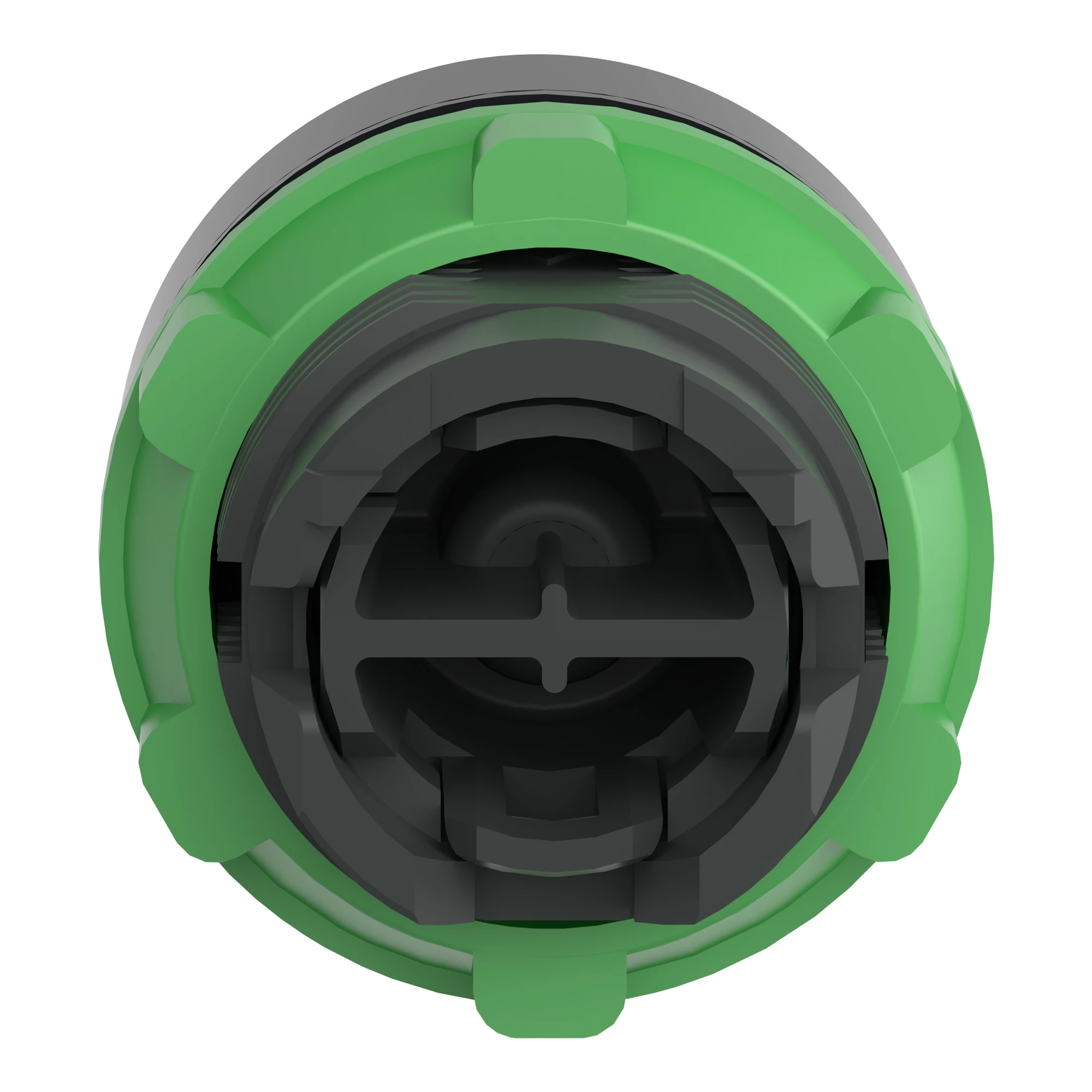 Schneider Electric ZB5AL3 Pushbutton, front element, Harmony XB5, plastic, 22mm, green, protruding, unlabelled, momentary (img_003)