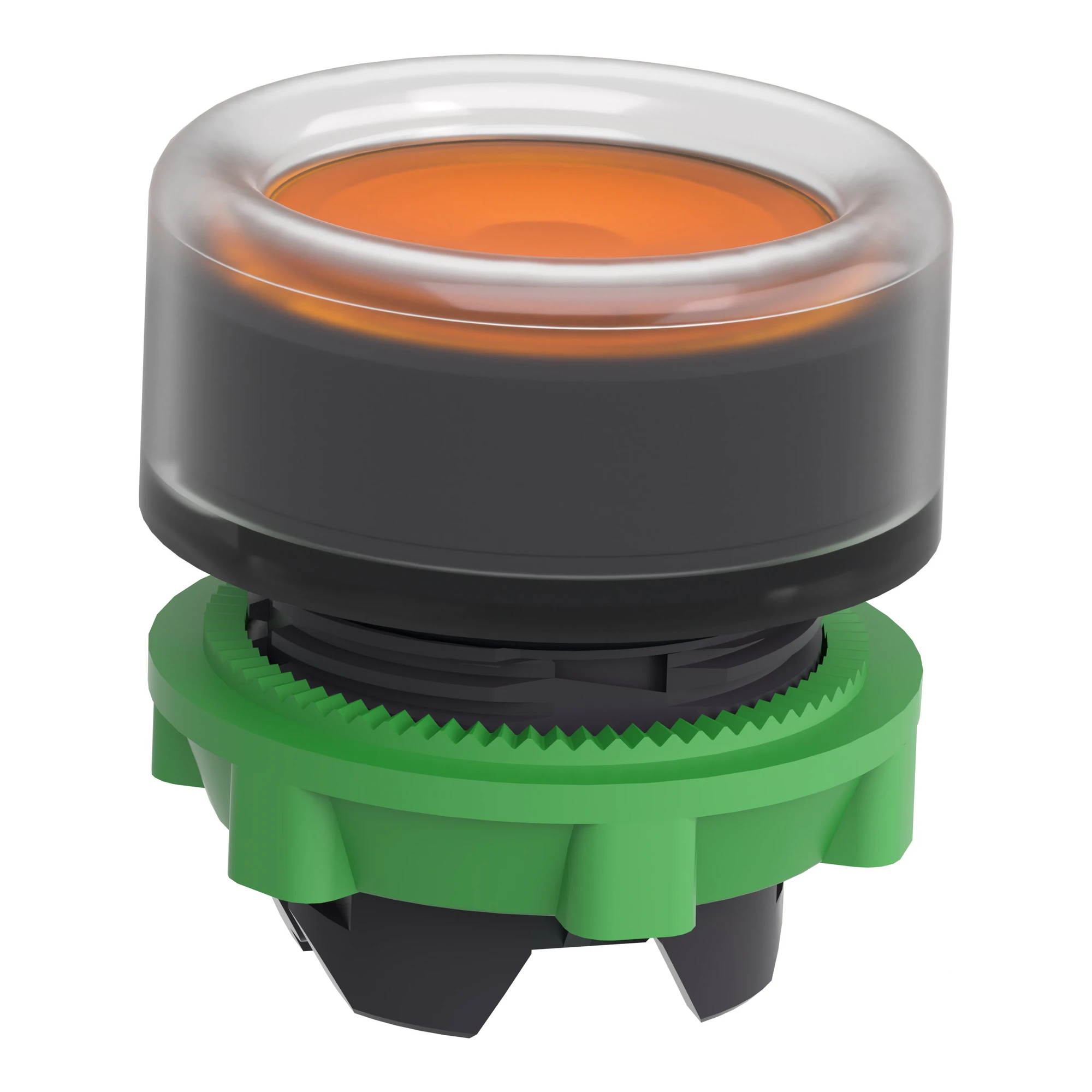 Schneider Electric ZB5AW553 Illuminated push button, front element, Harmony XB5, plastic, 22mm, orange, for universal LED, with protective cap (img_003)
