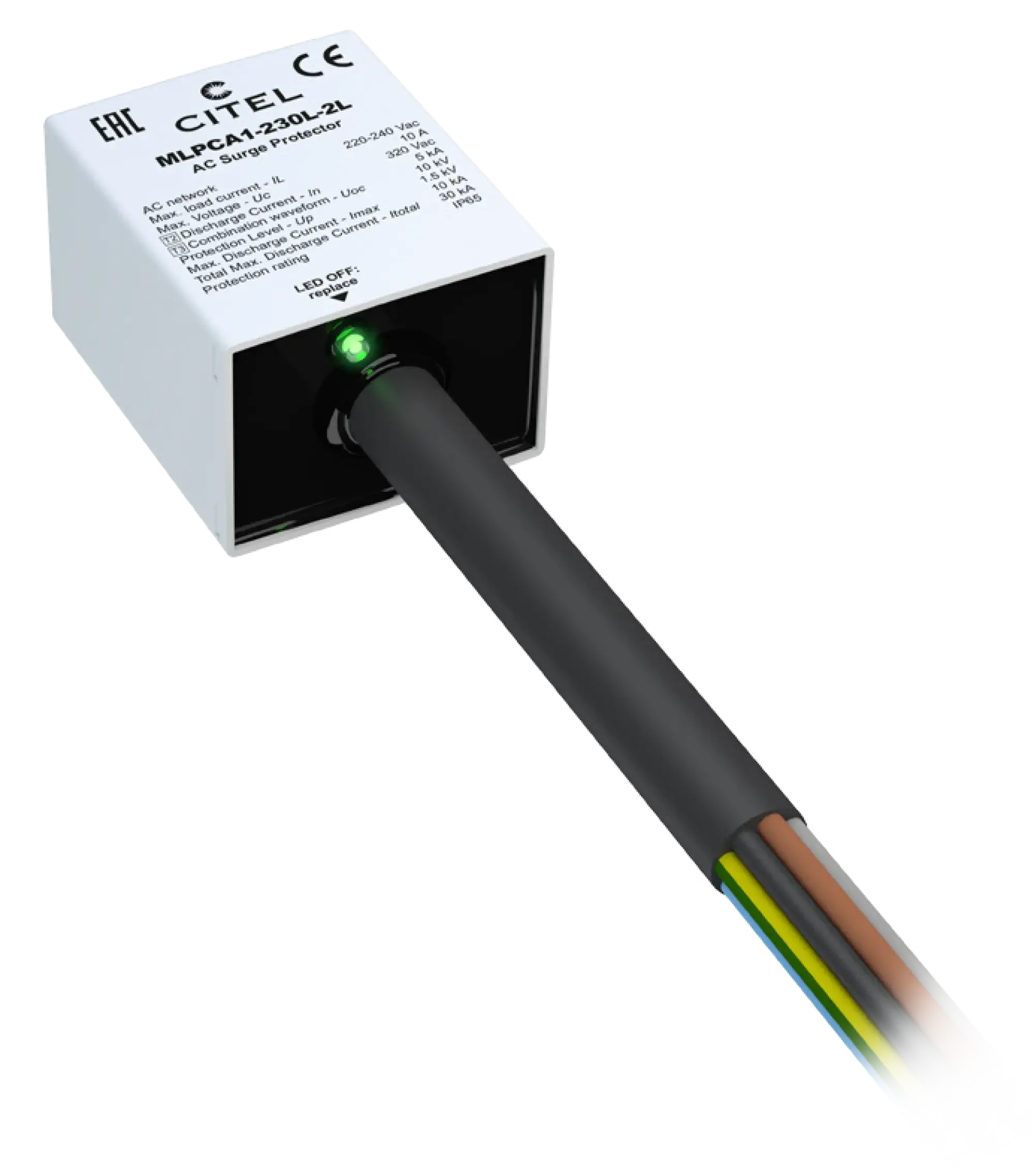 Citel 835265 Überspannungsschutz für einphasige 230 V LED-Systeme, SK 1, Steuerphase, IP65 (img_001) Citel 835265 Überspannungsschutz für einphasige 230 V LED-Systeme, SK 1, Steuerphase, IP65 (img_001)