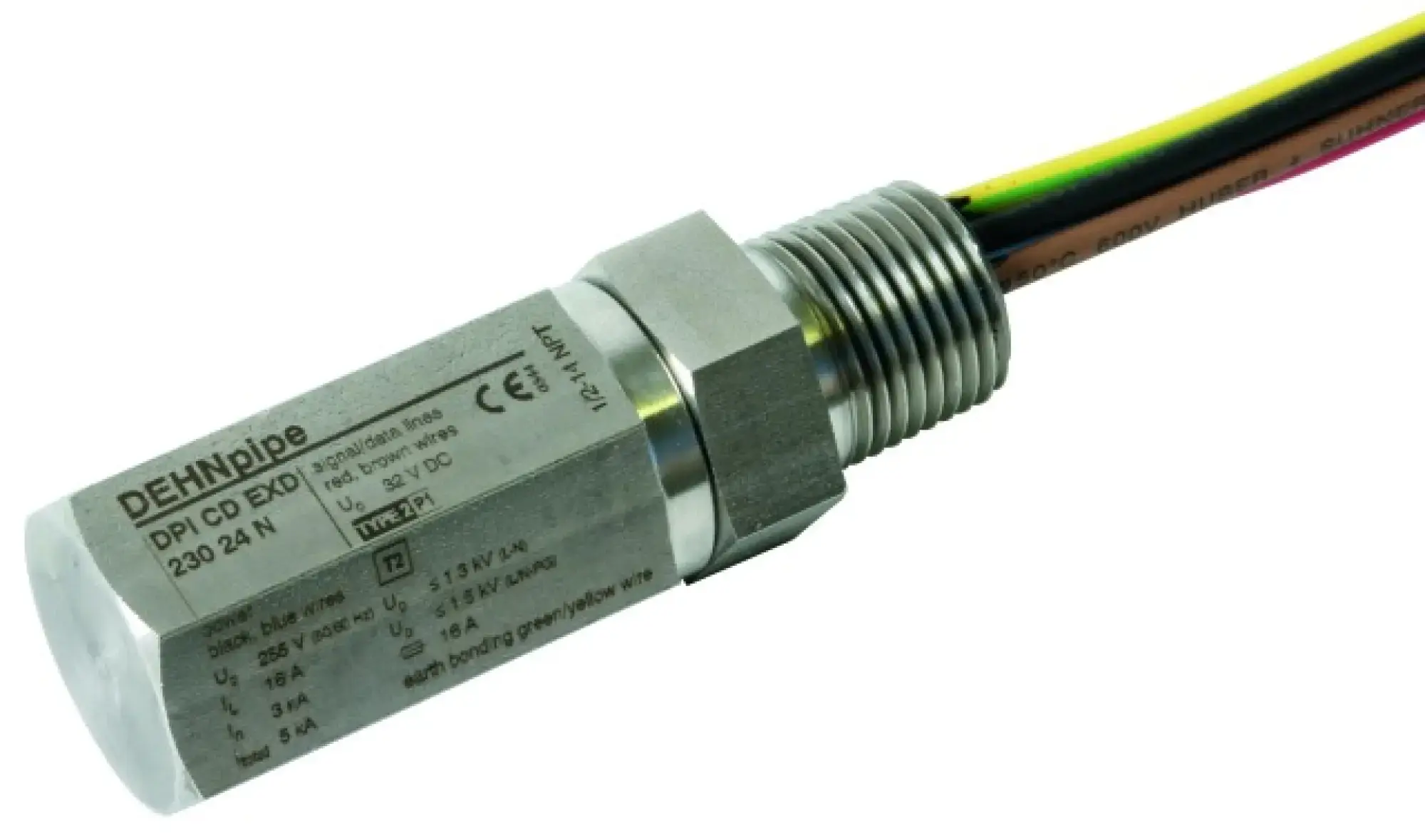 Dehn 929970 Surge arrester DEHNpipe Ex (d) with 1/2 -14 NPT male thread (img_001)