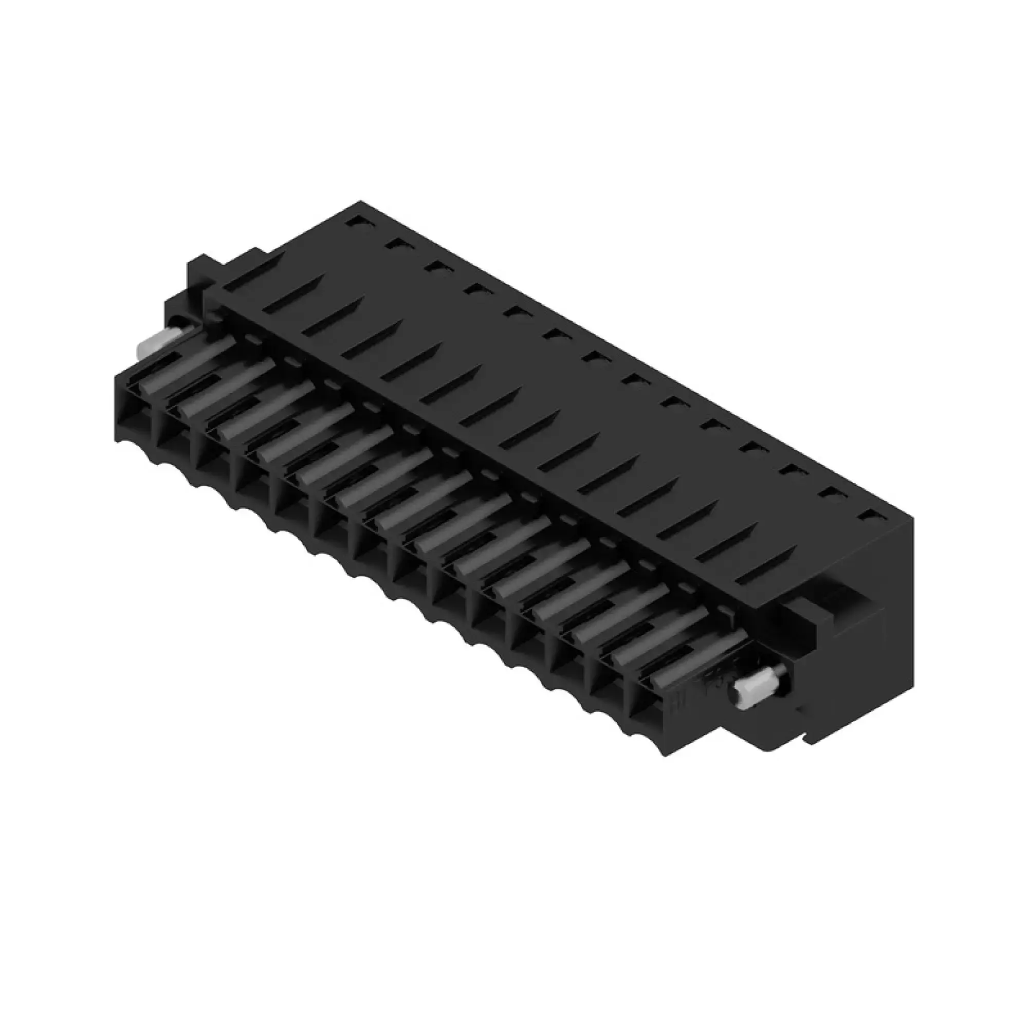 Weidmüller 1691230000 PCB connector (wire connection), 160 V, 14.5 A, Pitch in mm: 3.50, 1.5 mm², Number of poles: 14, Tension-clamp connection, Box BLZF 3.50/14/180F SN BK BX (img_001) Weidmüller 1691230000 PCB connector (wire connection), 160 V, 14.5 A, Pitch in mm: 3.50, 1.5 mm², Number of poles: 14, Tension-clamp connection, Box BLZF 3.50/14/180F SN BK BX (img_001)