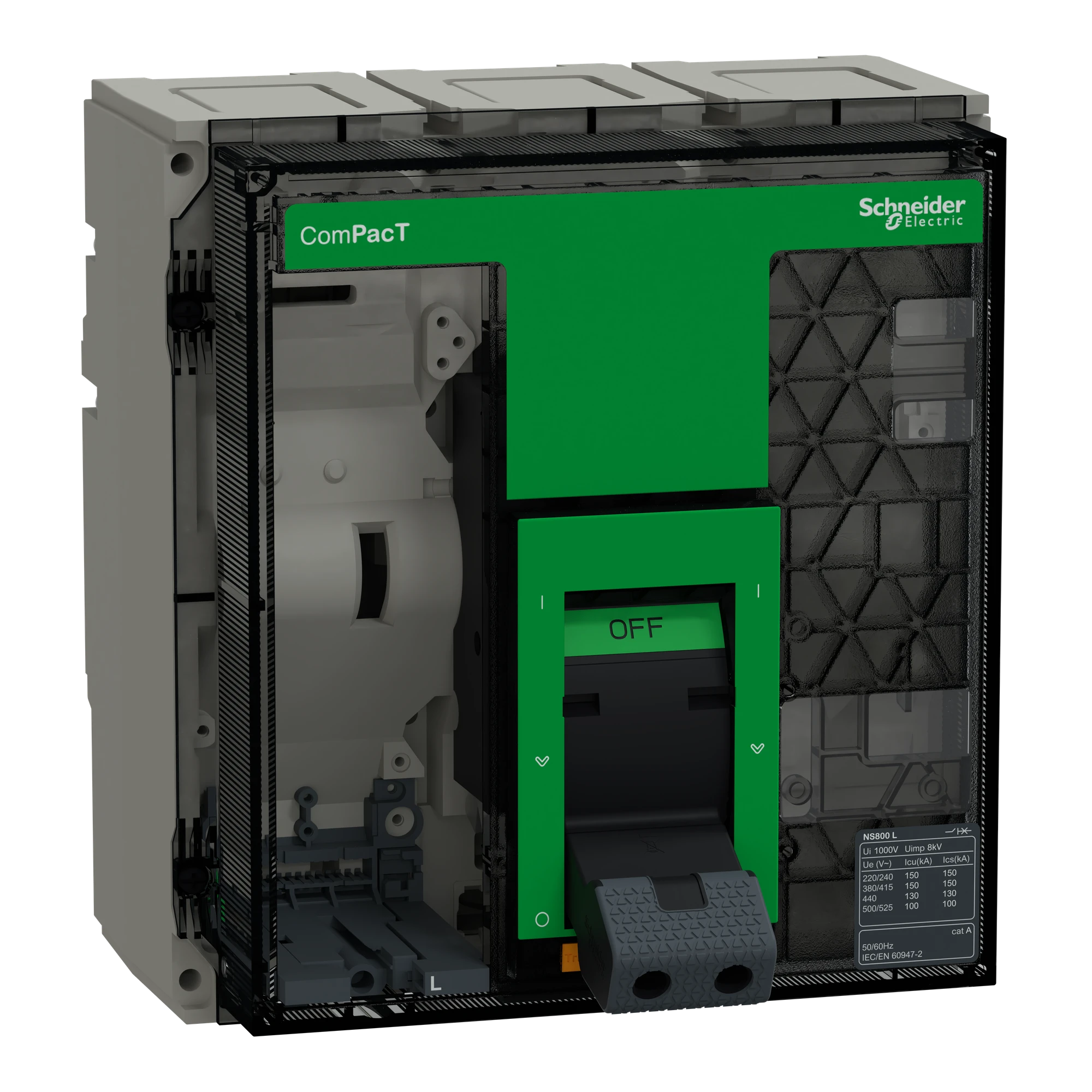 Schneider Electric C080L3FM ComPacT NS800L, 3P, 800 A, max. switching capacity 150 kA (img_001) Schneider Electric C080L3FM ComPacT NS800L, 3P, 800 A, max. switching capacity 150 kA (img_001)