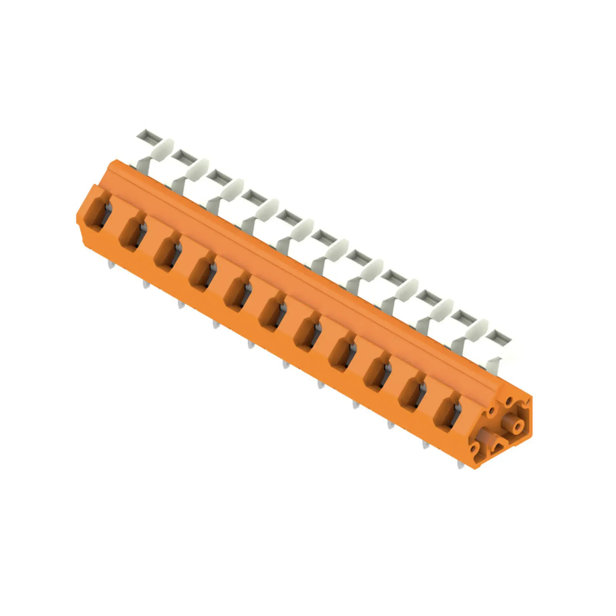 Weidmüller 1953100000 PCB terminal, 800 V, 24 A, Pitch in mm: 7.50, 2.5 mm², Number of poles: 11, Tension clamp connection with actuator, THT solder connection, 135°, Box (img_001) Weidmüller 1953100000 PCB terminal, 800 V, 24 A, Pitch in mm: 7.50, 2.5 mm², Number of poles: 11, Tension clamp connection with actuator, THT solder connection, 135°, Box (img_001)