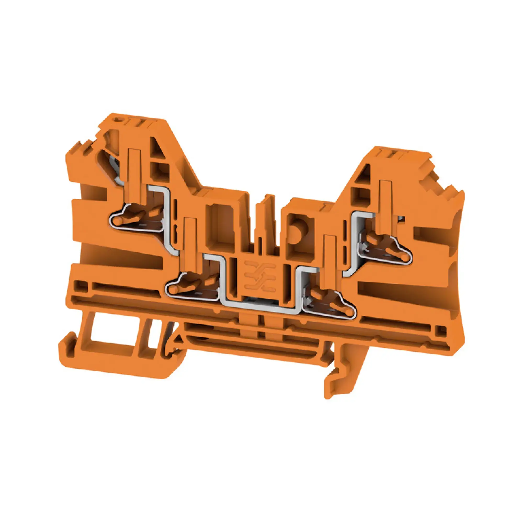 Weidmüller 2872140000 Feed-through terminal block, PUSH IN, orange, 4 mm², 32 A, 1000 V, Number of connections: 4 (img_001) Weidmüller 2872140000 Feed-through terminal block, PUSH IN, orange, 4 mm², 32 A, 1000 V, Number of connections: 4 (img_001)