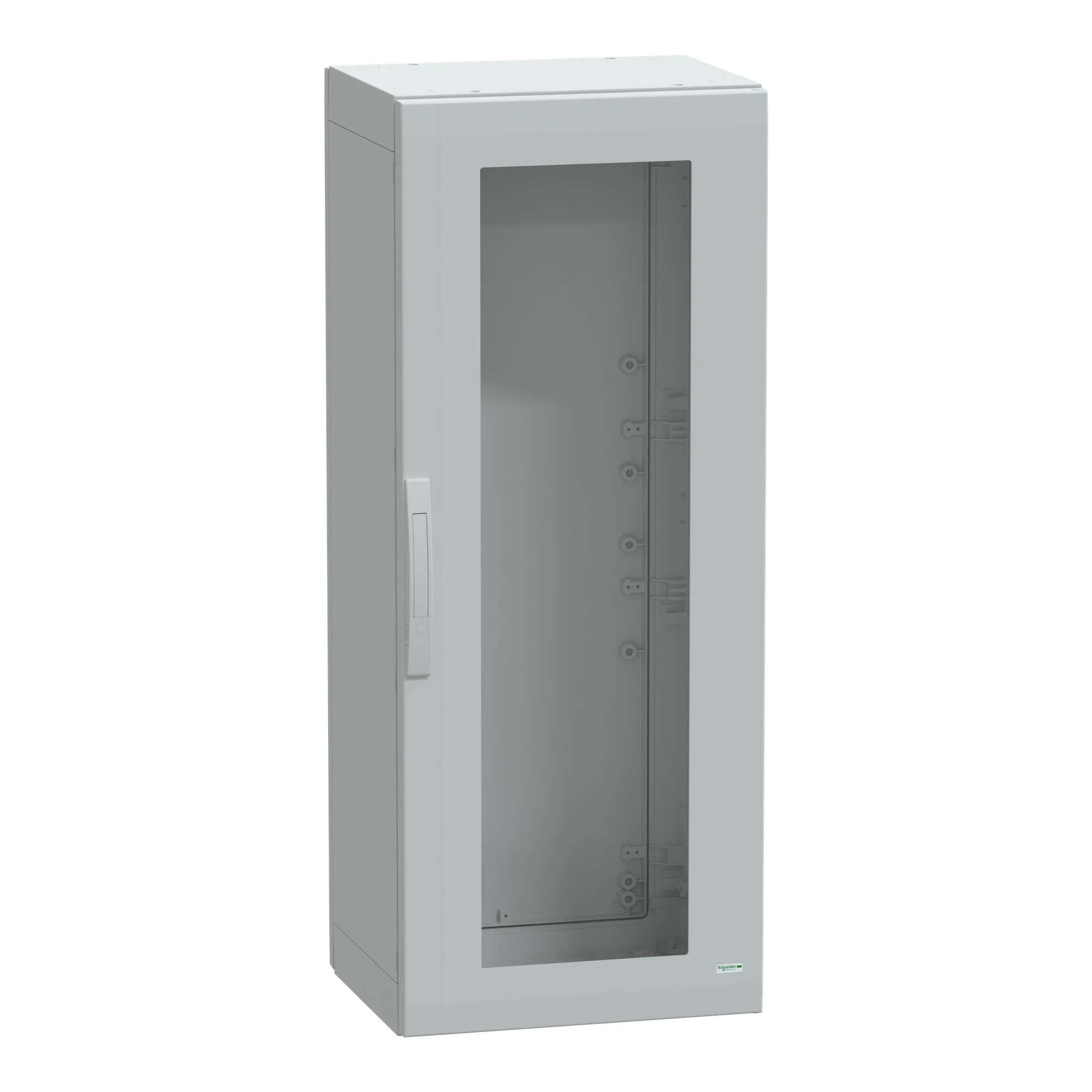 Schneider Electric NSYPLA1254TG Polyester enclosure floor standing PLA completely sealed 1250x500x420mm IP65, transparent door (img_001)