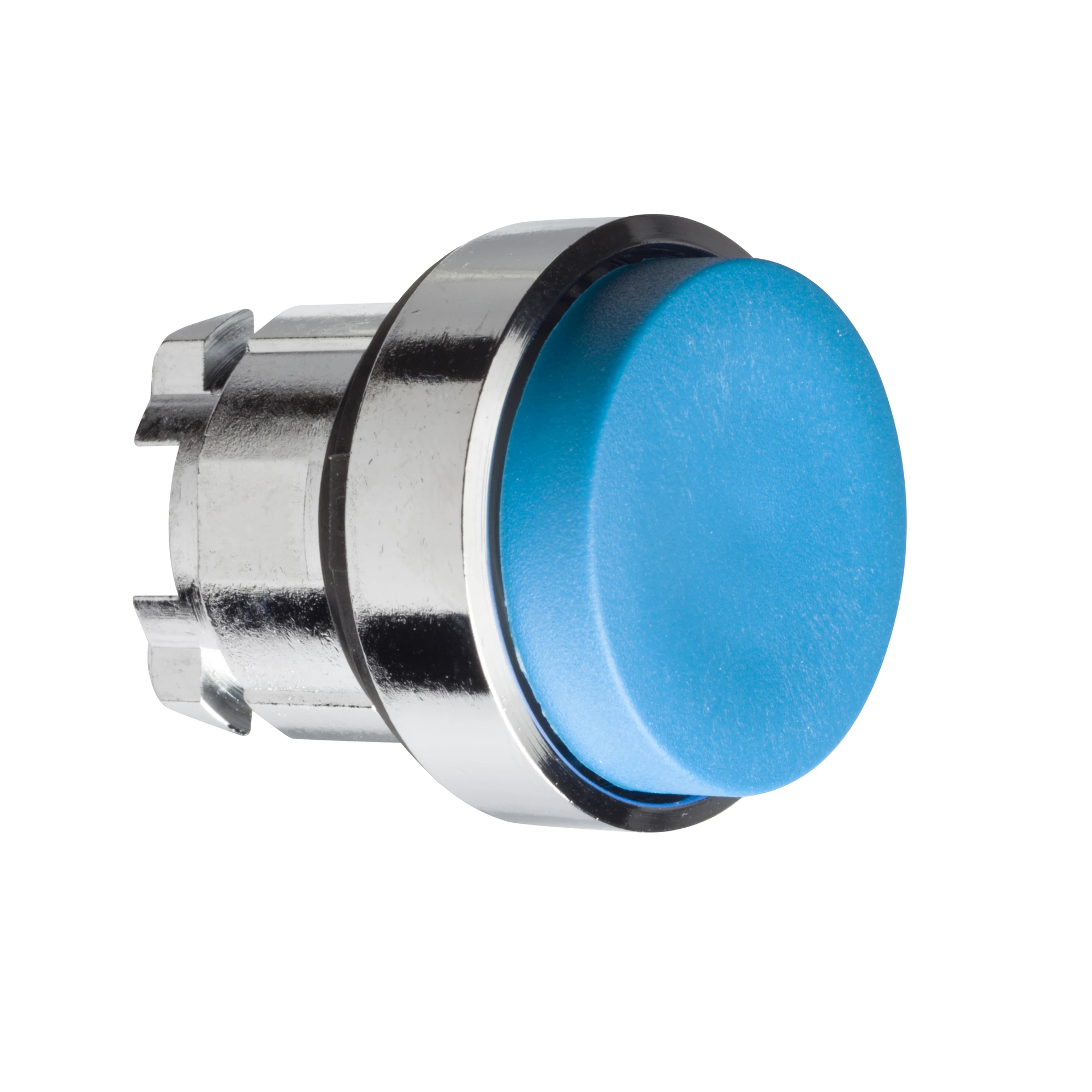 Schneider Electric ZB4BL6 Push button, front element, Harmony XB4, metal, 22mm, blue, protruding, unmarked, momentary (img_001)