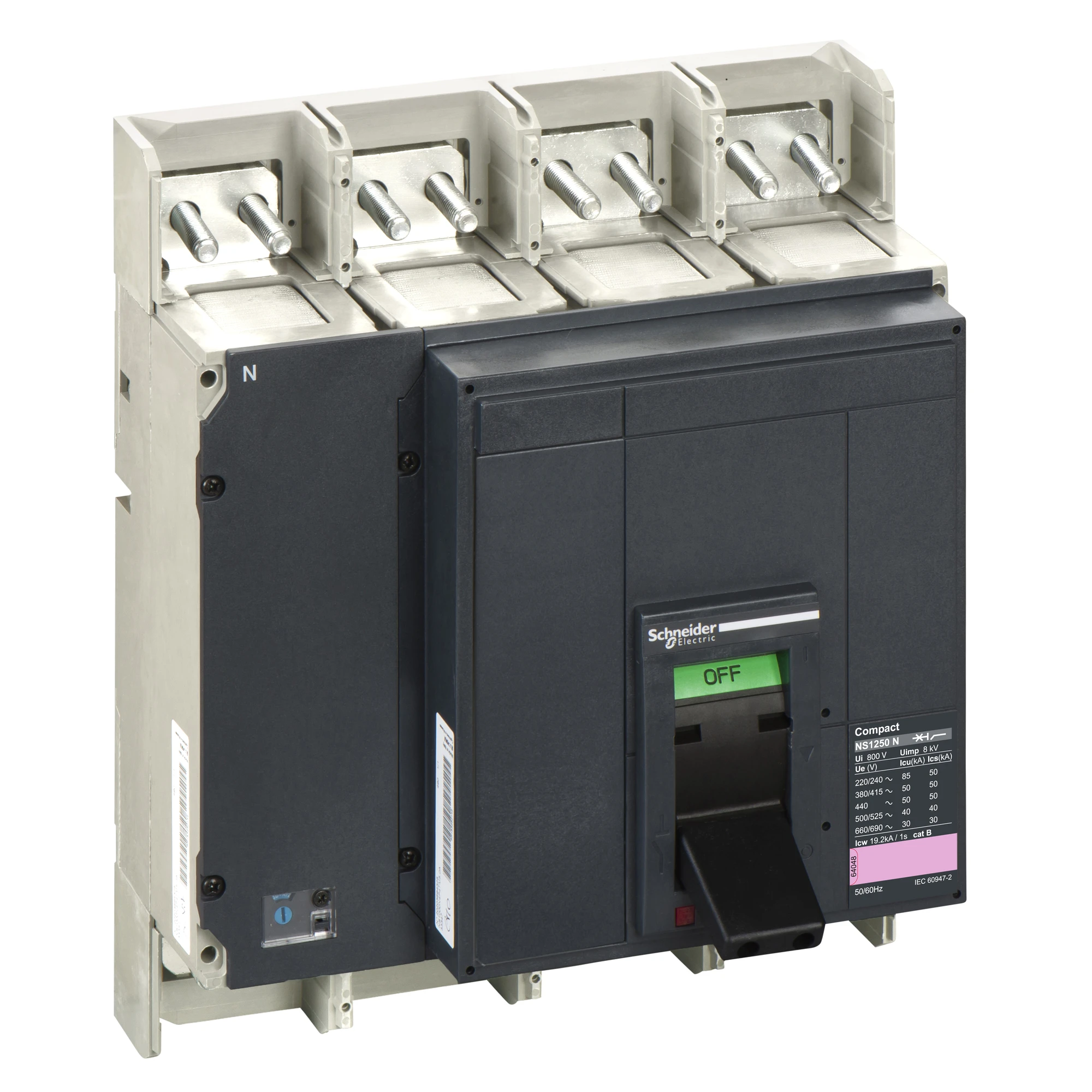 Schneider Electric 33354 Compact NS1250N, 4 P, 1250A, max. switching capacity 50kA (img_001)