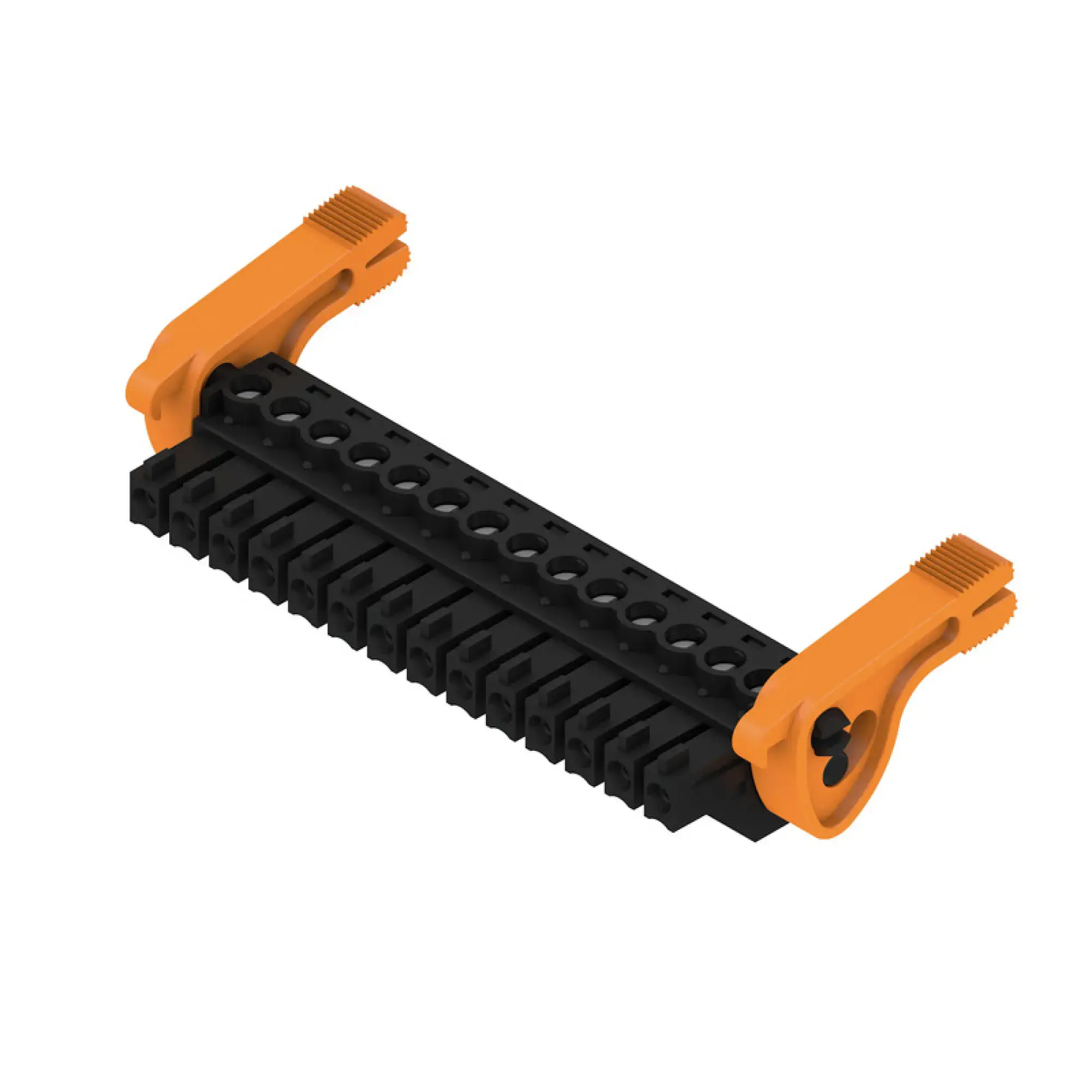 Weidmüller 2442570000 PCB connector (wire connection), 160 V, 17.5 A, Pitch in mm: 3.81, 1.5 mm², Number of poles: 14, Clamping yoke connection, Box (img_001)