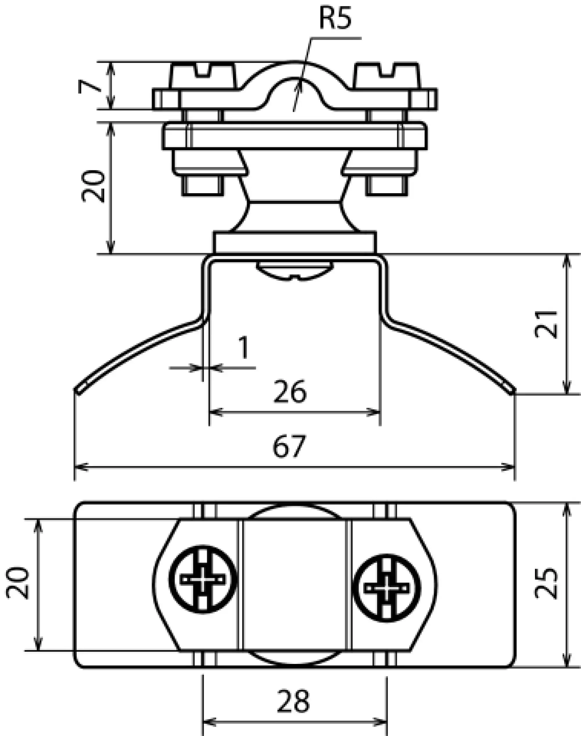 Dehn 275711 Cond. holder PA f. Rd 6-11mm, fixing part StSt f. tensioning strap 14x0.3mm (img_002) Dehn 275711 Cond. holder PA f. Rd 6-11mm, fixing part StSt f. tensioning strap 14x0.3mm (img_002)