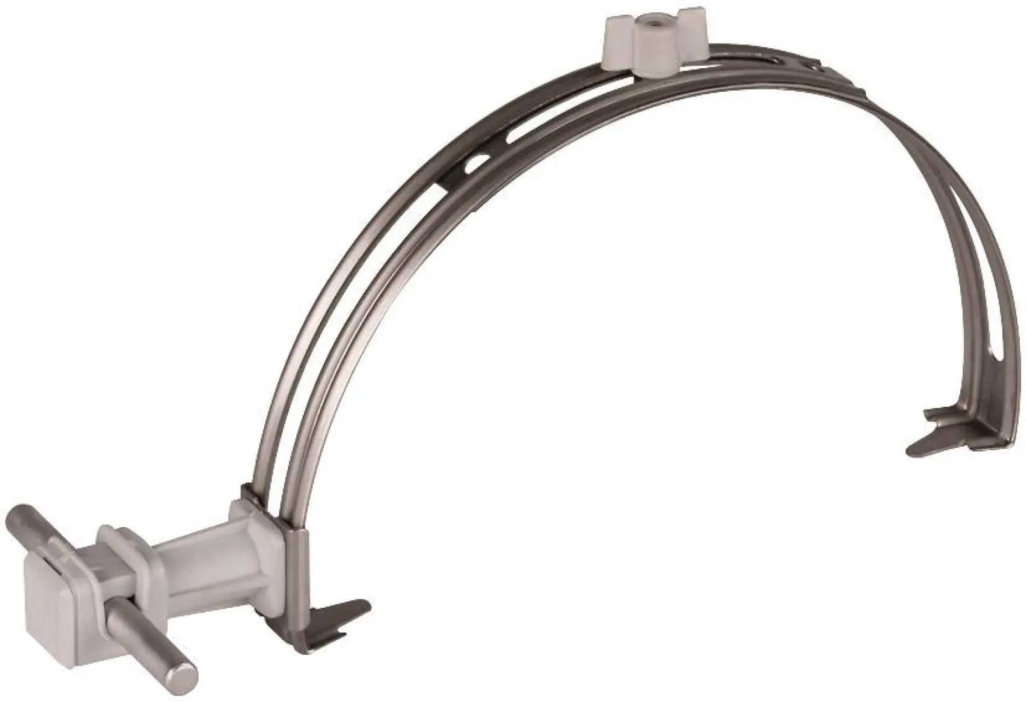 Dehn 204129 Roof conductor holder adj. StSt w. DEHNsnap H 36mm plastic grey f. Rd 8mm (img_003)