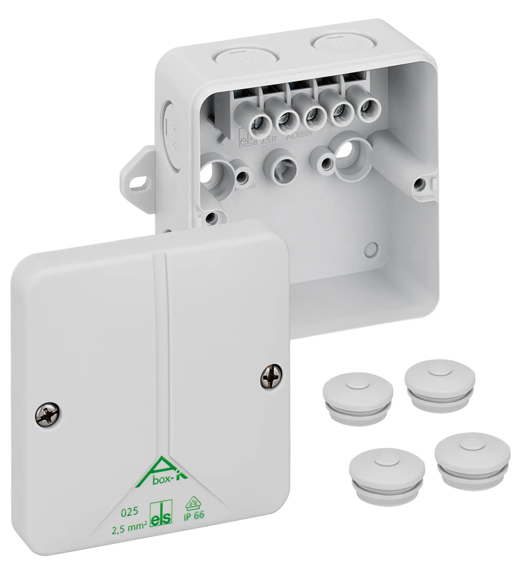 Spelsberg 49940201 Junction box, Type of protection IP66, max. 2,5², Impact strength IK08, Protection class II, Ui 690V AC, DLG, DNV, VDE, Halogen free (img_001) Spelsberg 49940201 Junction box, Type of protection IP66, max. 2,5², Impact strength IK08, Protection class II, Ui 690V AC, DLG, DNV, VDE, Halogen free (img_001)