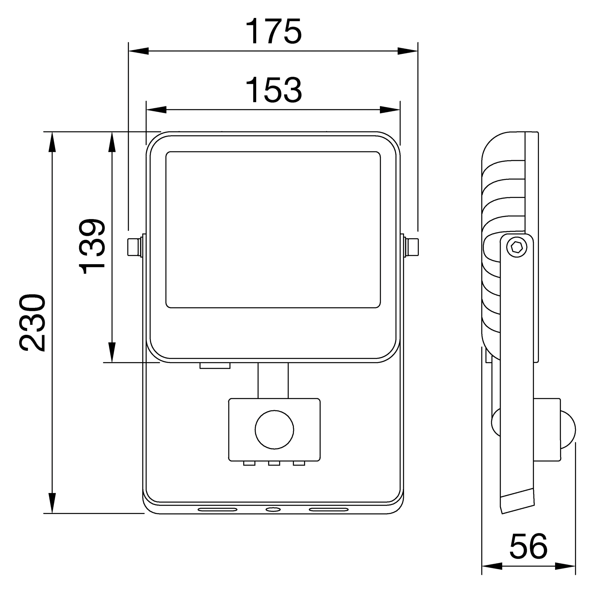 GEWISS GWF1105BL840 ELIA FL MINI Scheinwerfer LED 4000K 20W CRI80 ON/OFF Optik WIDE mit Sensor (img_002) GEWISS GWF1105BL840 ELIA FL MINI Scheinwerfer LED 4000K 20W CRI80 ON/OFF Optik WIDE mit Sensor (img_002)