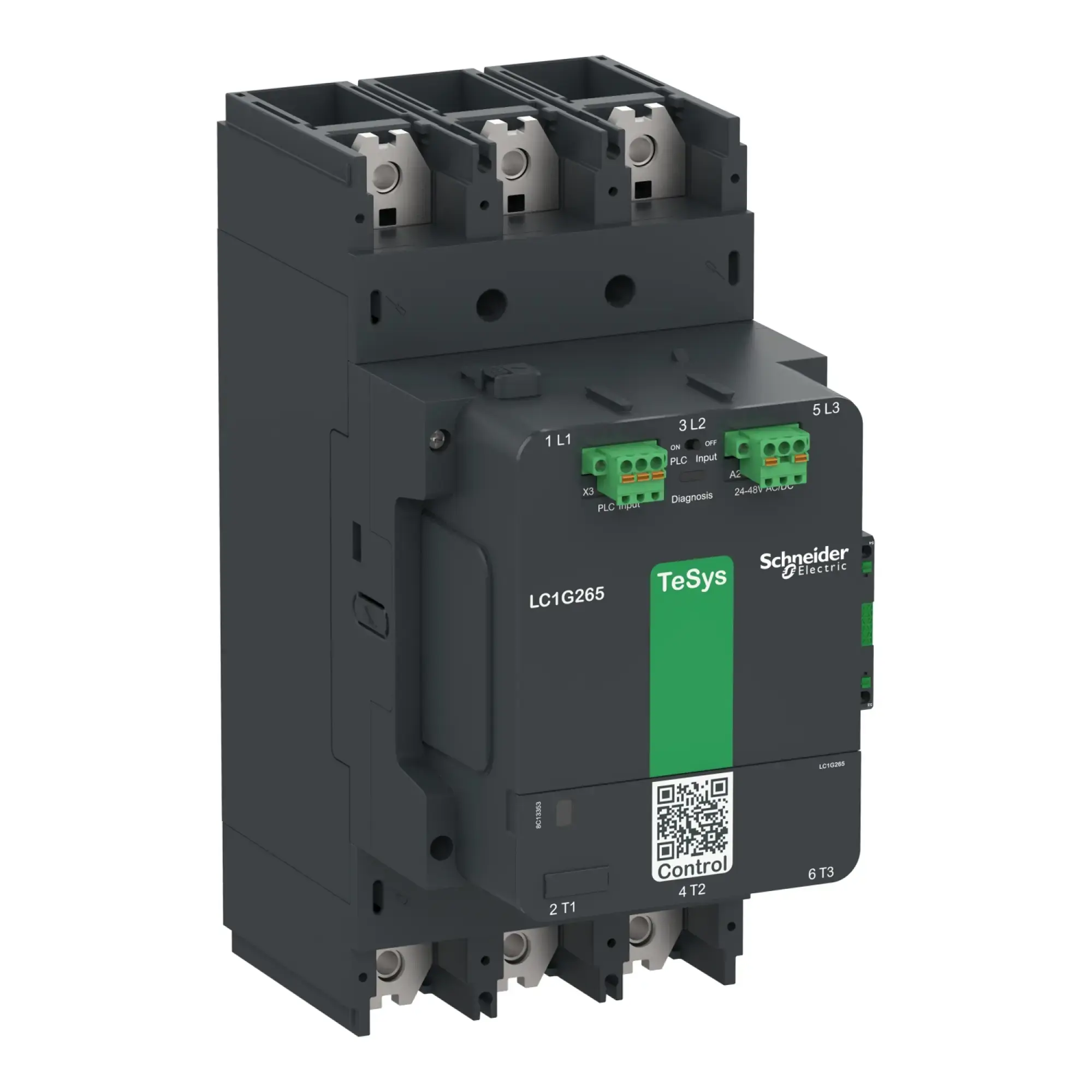 Schneider Electric LC1G265EHEA Leistungsschütz TeSys control - Giga, 3-polig, 265A AC3, 48-130V ACDC-A Spule (img_002)