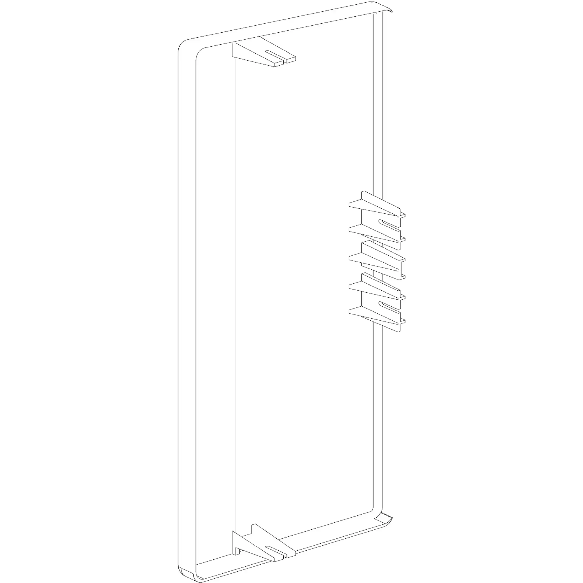 Schneider Electric 5532666 TEK 161-3/72 End piece white RAL9010 Material: ABS Type: TEK-ES 161-3/72 9010 (img_002)