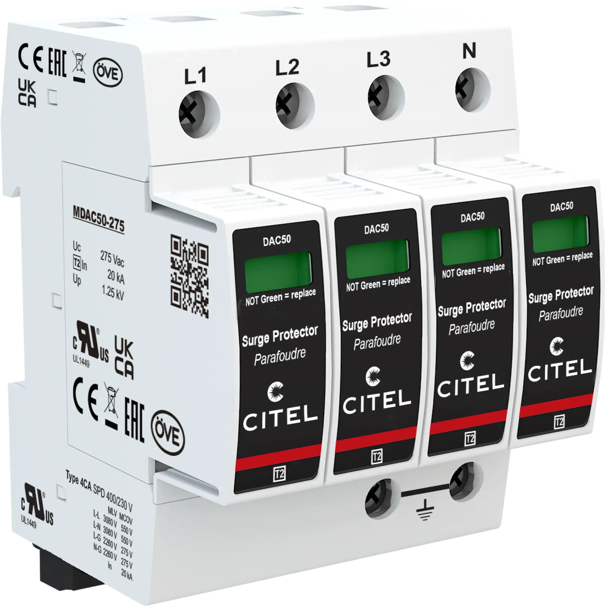 Citel 821110224 Überspannungsschutz 4-polig Typ 2 für 230/400 V TNS Netze (img_001) Citel 821110224 Überspannungsschutz 4-polig Typ 2 für 230/400 V TNS Netze (img_001)