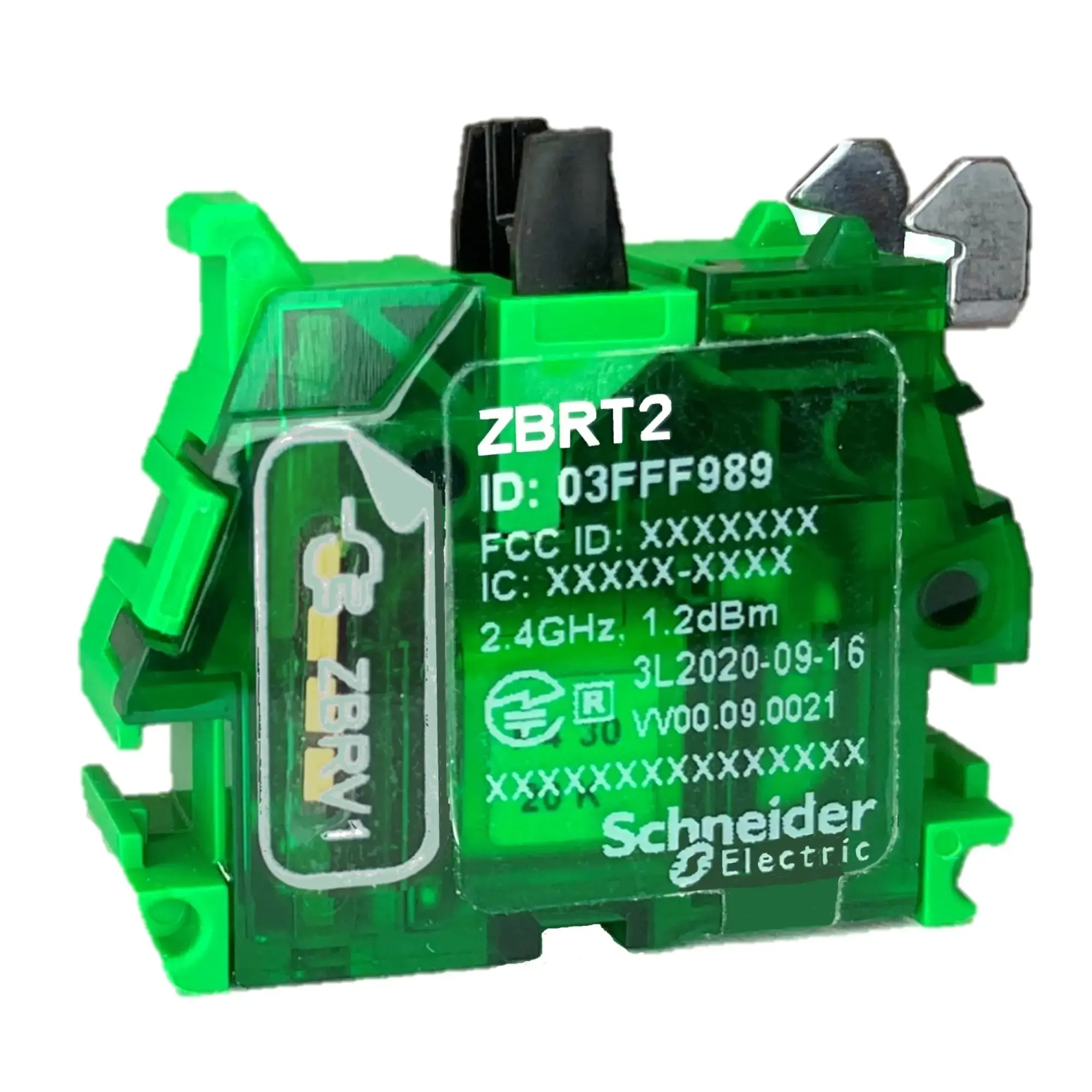 Schneider Electric ZBRT2 Wireless auxiliary switch, transmitter, battery-free, wireless, 1 signal when actuated, 1 signal when released (img_002) Schneider Electric ZBRT2 Wireless auxiliary switch, transmitter, battery-free, wireless, 1 signal when actuated, 1 signal when released (img_002)