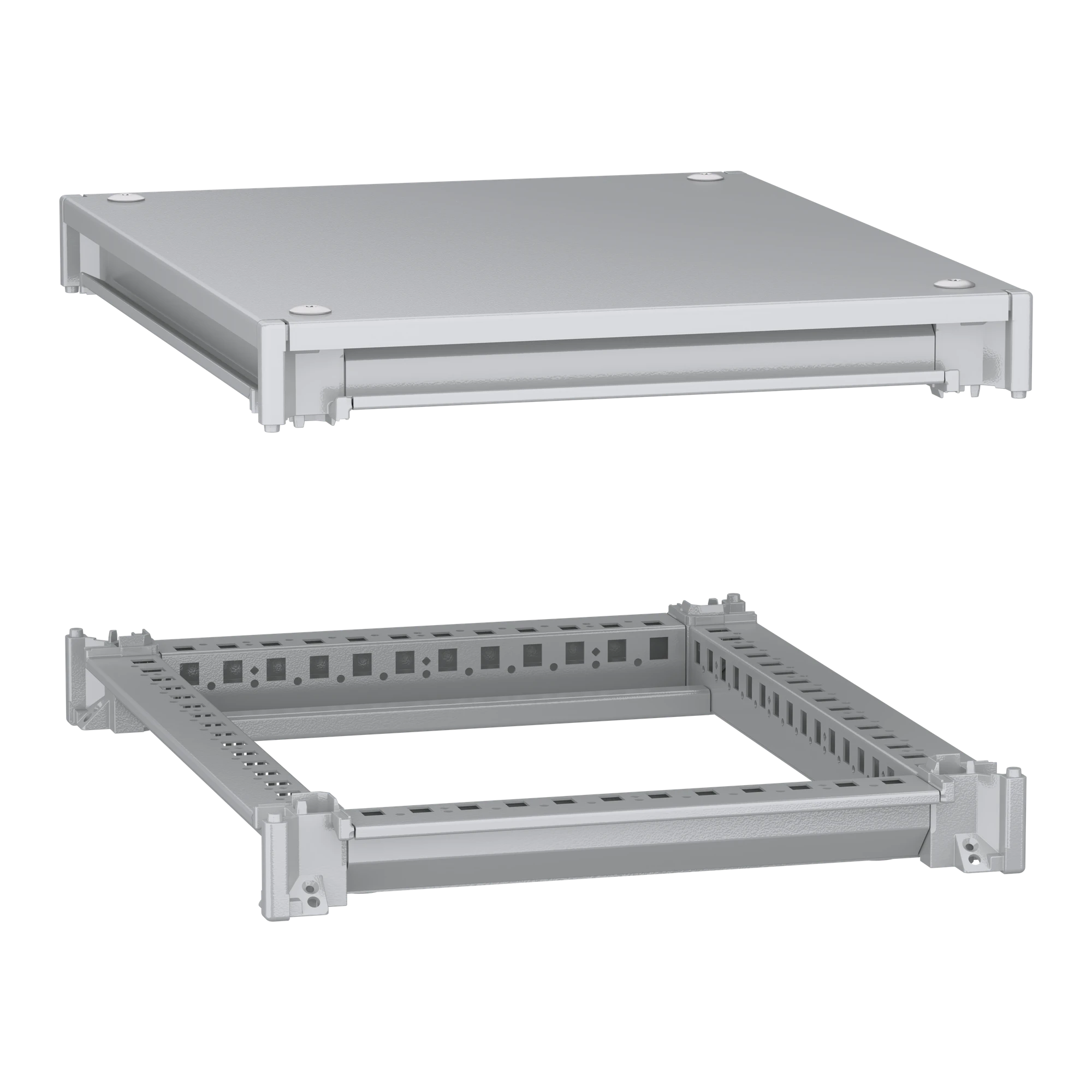 Schneider Electric NSYSFNC45 Lower and upper frame, PanelSeT SFN, for electrical enclosure W 400 x D 500 mm, including roof (img_001)