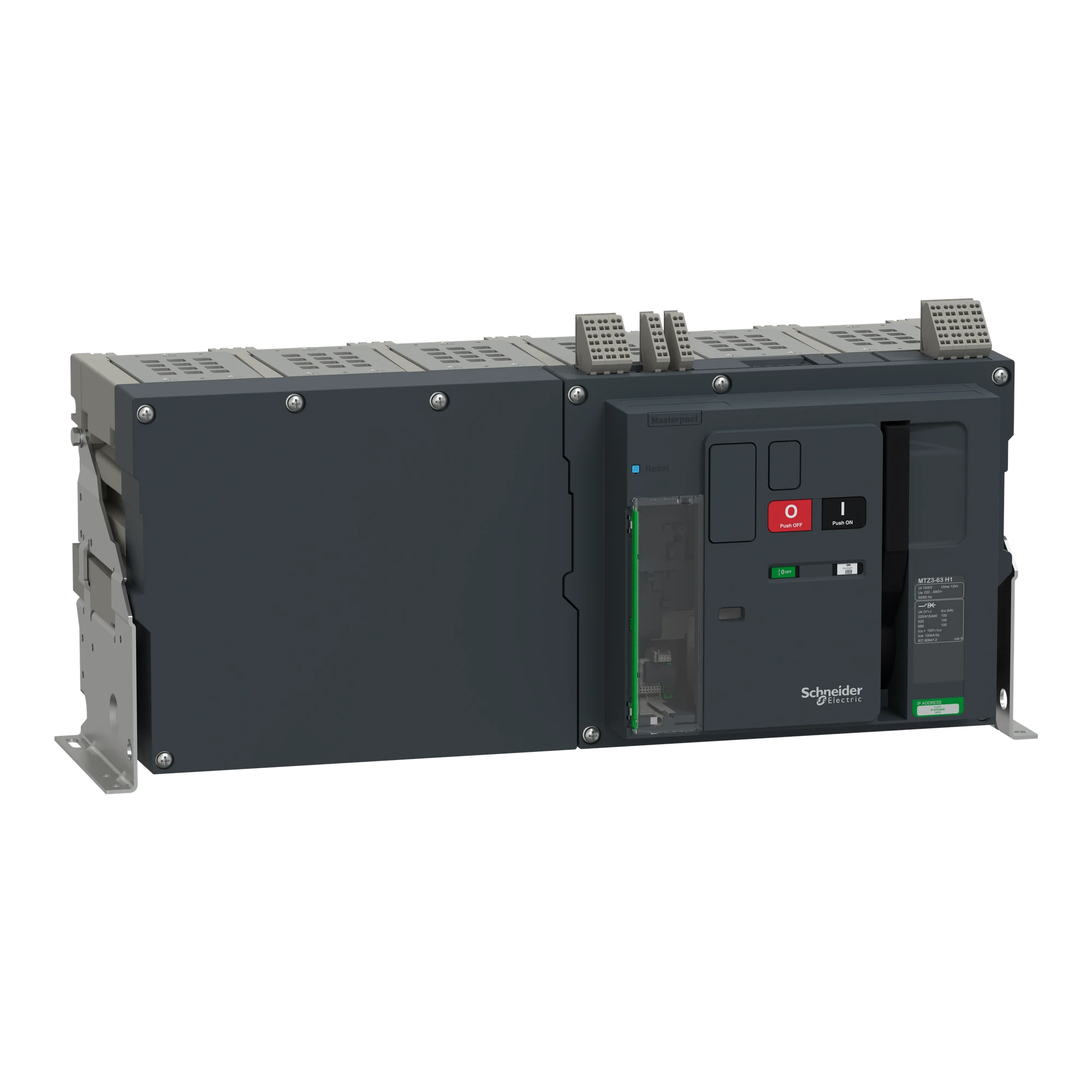 Schneider Electric LV948118 MasterPacT MTZ3 63 6300A H1 100kA/440VAC (Icu) 3P Grundschalter Festeinbau für MicroLogic Active (img_001) Schneider Electric LV948118 MasterPacT MTZ3 63 6300A H1 100kA/440VAC (Icu) 3P Grundschalter Festeinbau für MicroLogic Active (img_001)