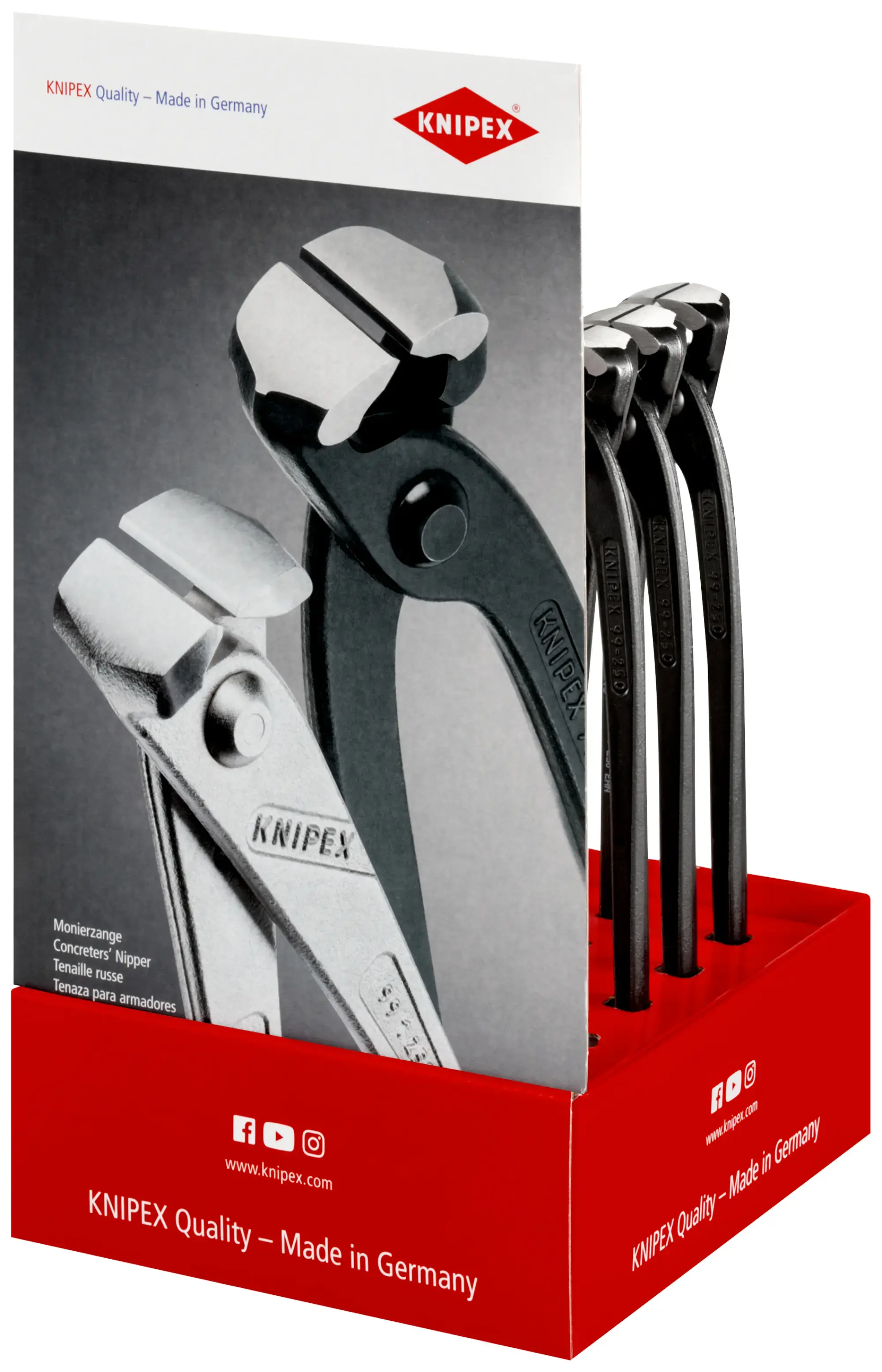 Knipex 00 18 01 V21 PRÉSENTOIR DE COMPTOIR 10 pièces 200 mm (img_002)